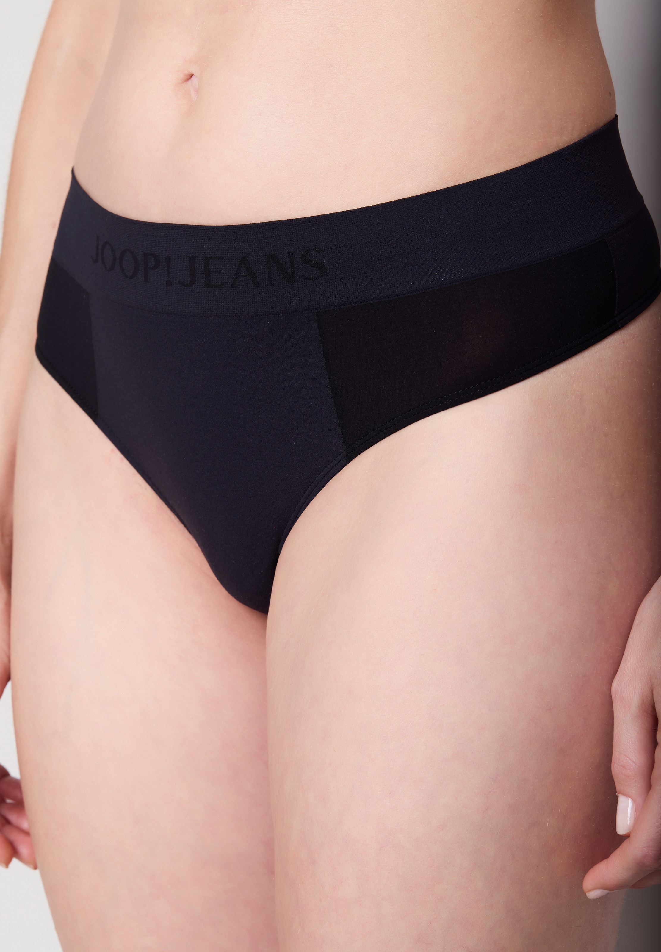 JOOP! Jeans Tanga »Seam Free« 2er Pack,  mit elastischem Logobund, Mesh-Einsätze
