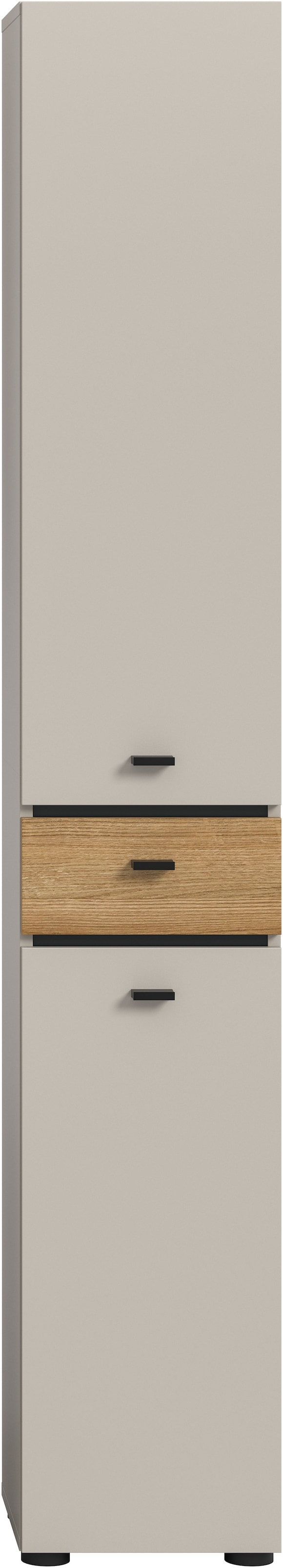 welltime Armoire haute »VANN, Höhe 191cm, 2 Türen, 1 Schubkasten, Türanschlag wechselbar« individuell mit weiteren Artikel der Serie VANN kombinierbar,  Universalschrank, Mehrzweckschrank, Schrank, Badschrank, Badezimmer