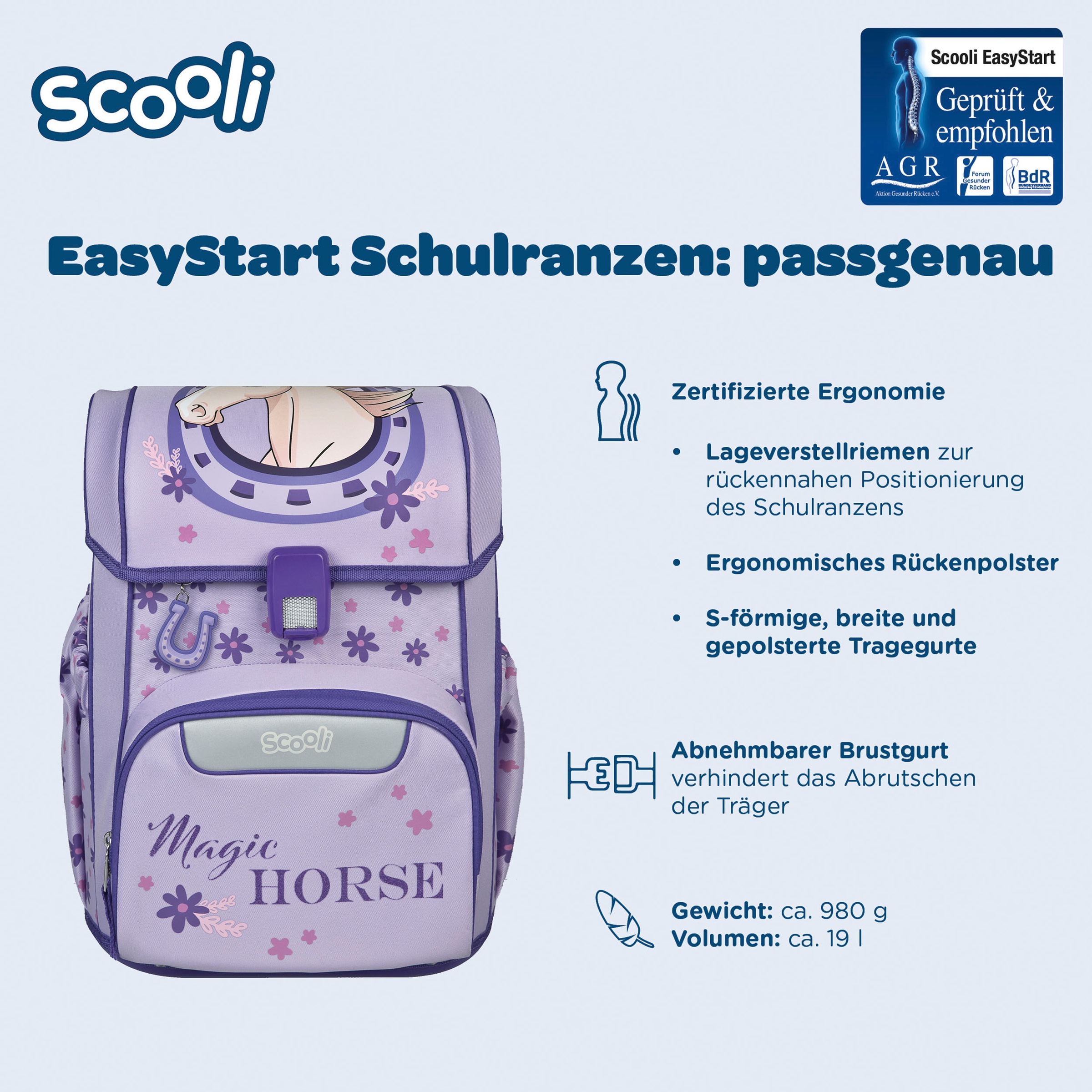 Scooli Cartable »Easy Start« Reflektoren
