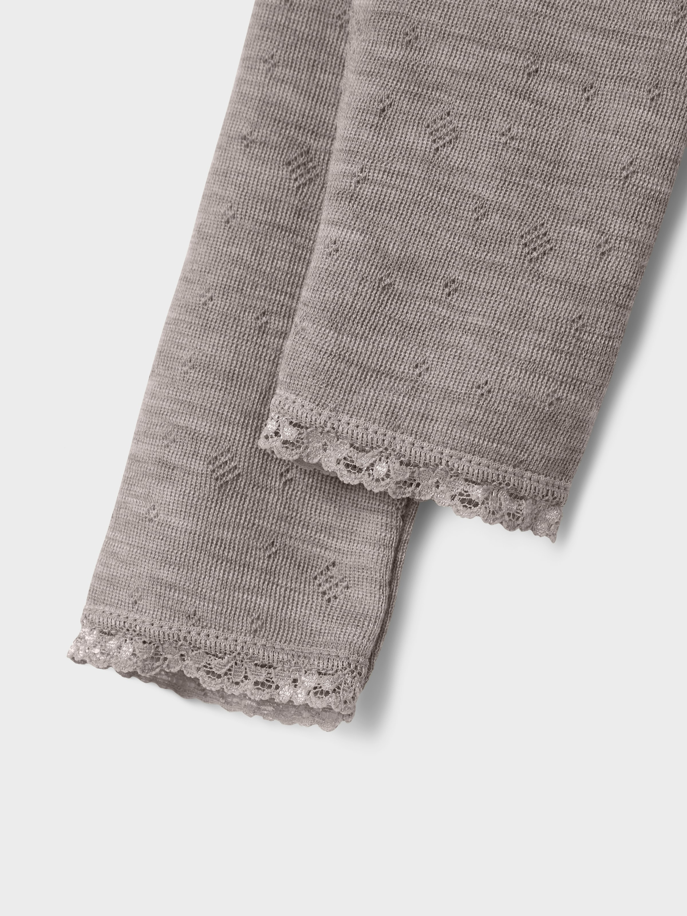 Name It Leggings »NBFWANG WOOL NEEDLE LEGGING SOLID NOOS«  laine, coupe slim