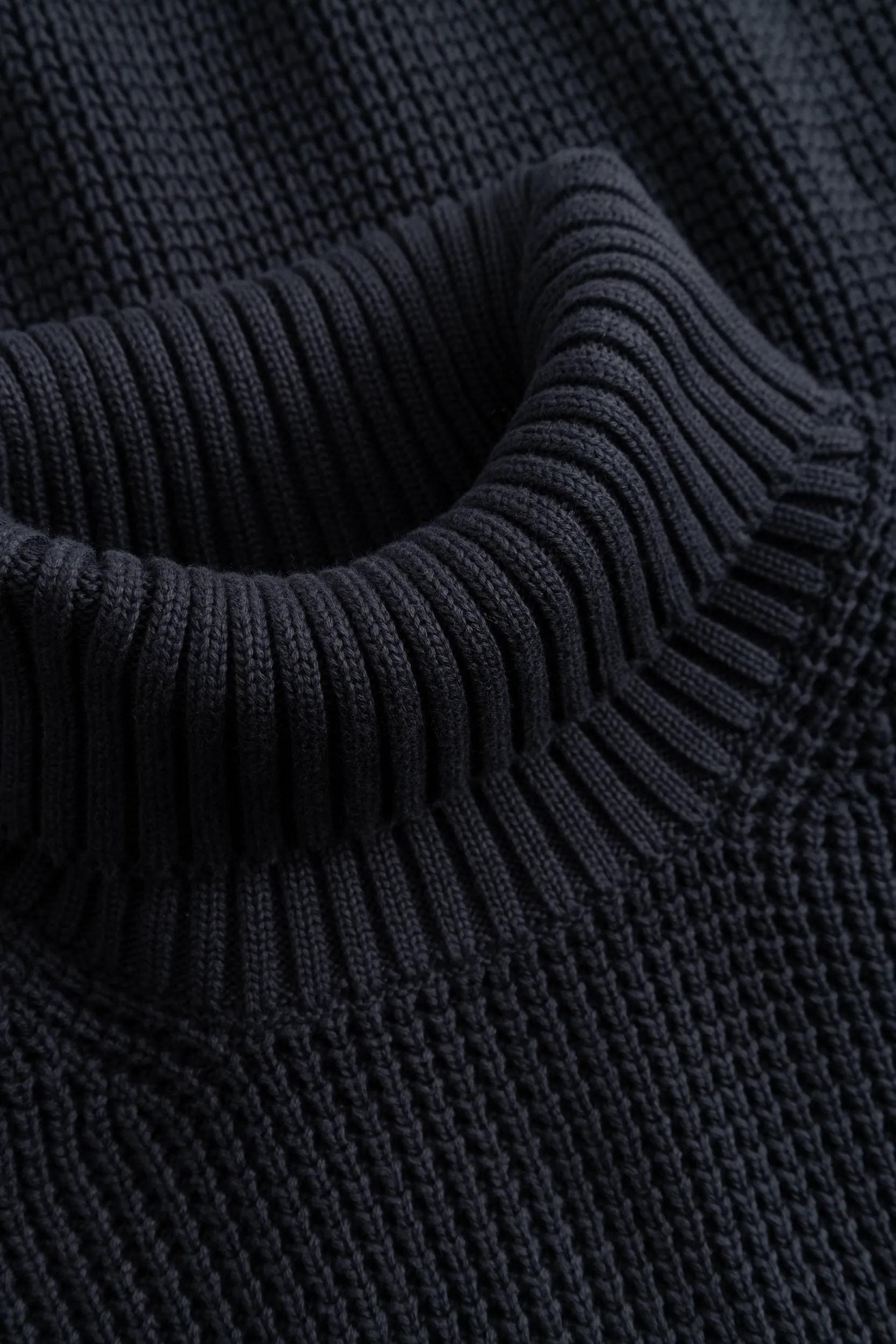 Joop Jeans Pull à col roulé »Horiano« en tricot anneaux à perles