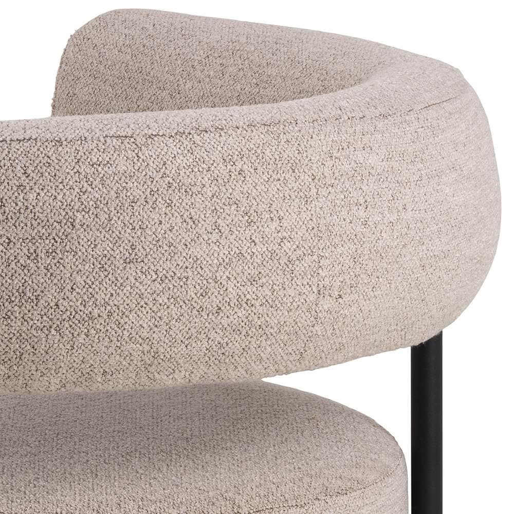 ACTONA GROUP Fauteuil lounge »Oakfield, Polstersessel, Relaxsessel, mit Armlehnen, Hoher Komfort« moderne, tissu beige, pieds noirs, ressorts ensachés, hauteur d'assise : 43,5 cm