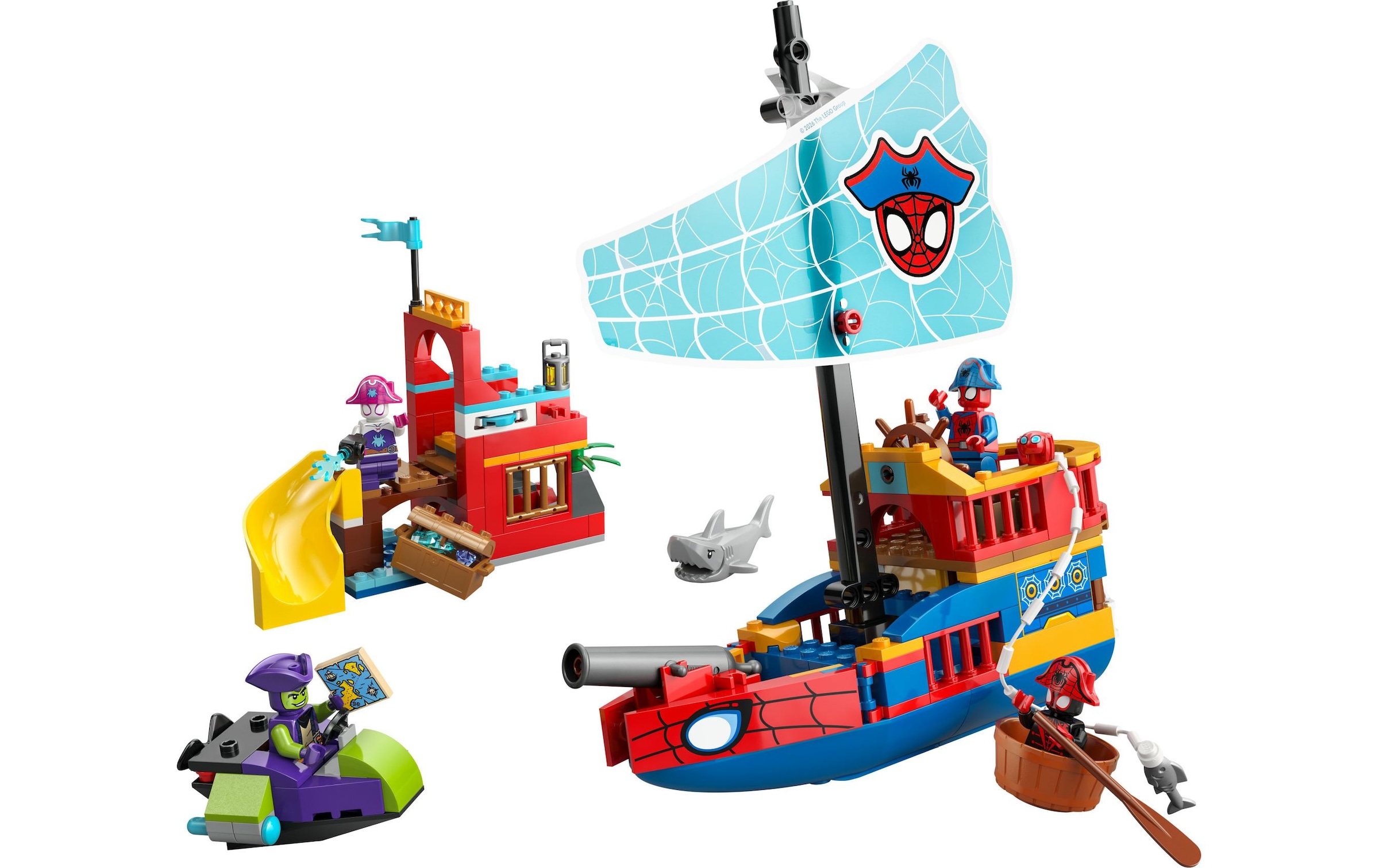 LEGO® Konstruktionsspielsteine »Marvel Piratenschiff von Spideys Team 11208«