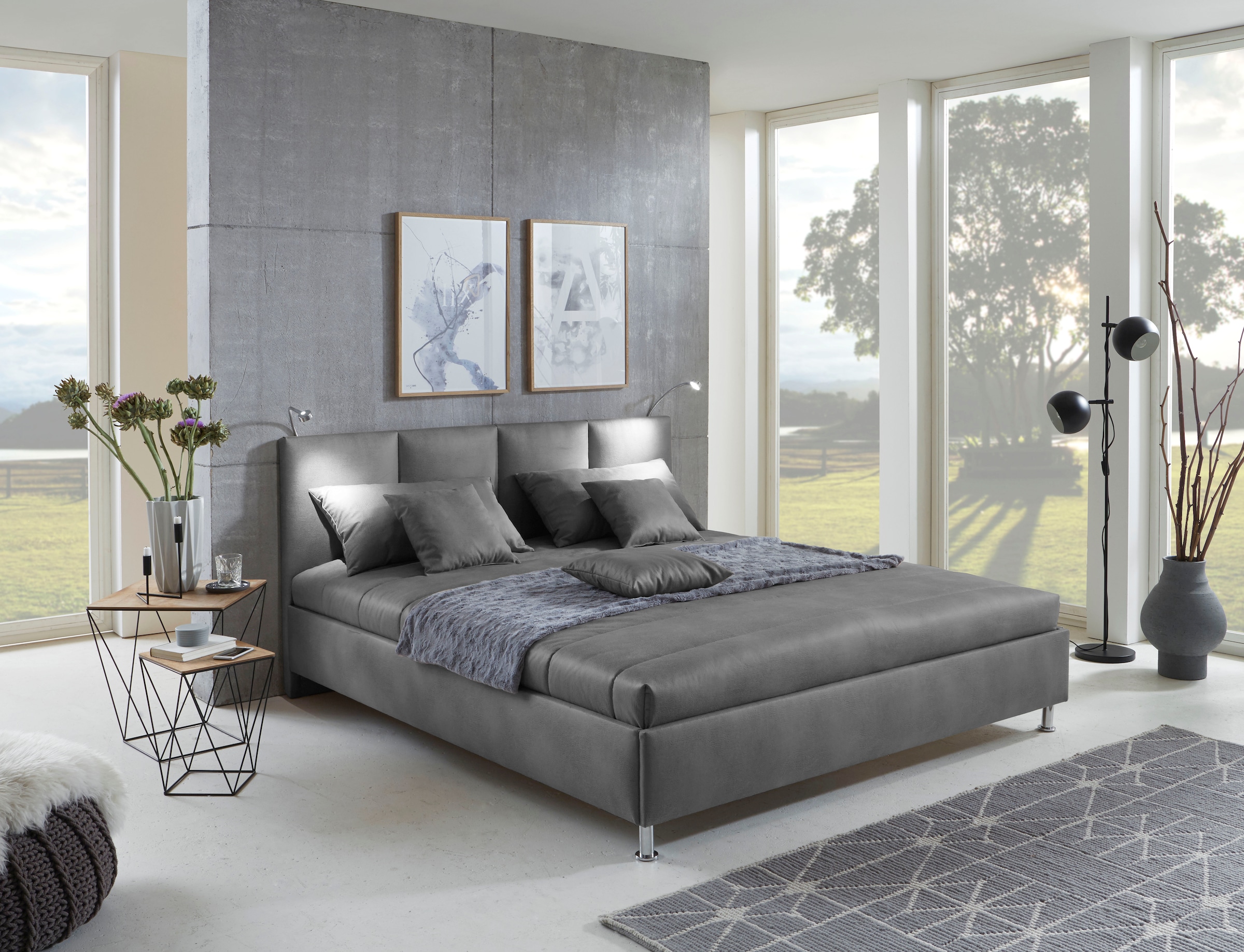 Westfalia Schlafkomfort Polsterbett »Altea in 3 Grössen verfügbar« pflegeleicht mit Polsterung, robust, mit vormontierten Schrauben