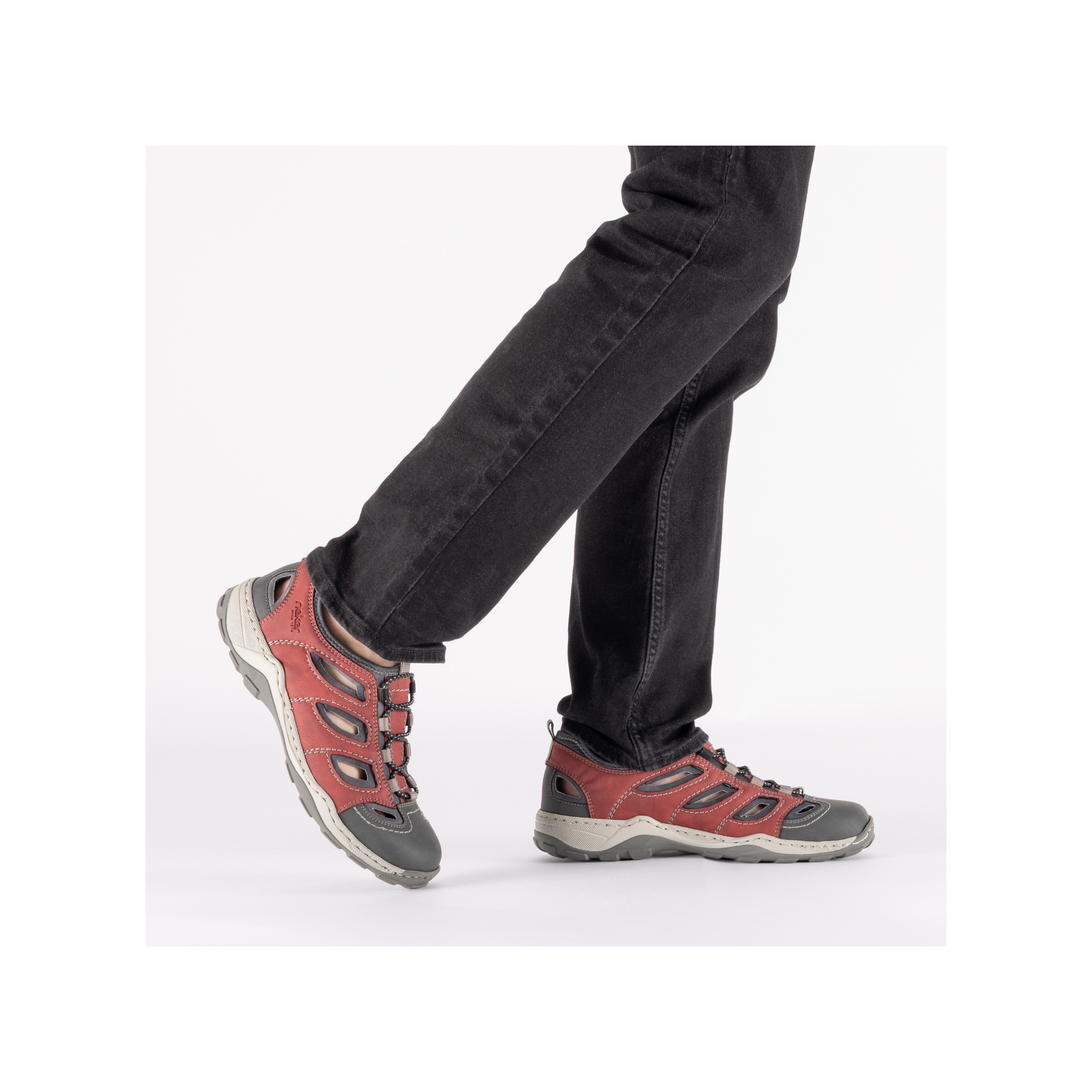 Rieker Slipper  chaussure de trekking, sandale, chaussure d’été avec élastique pratique