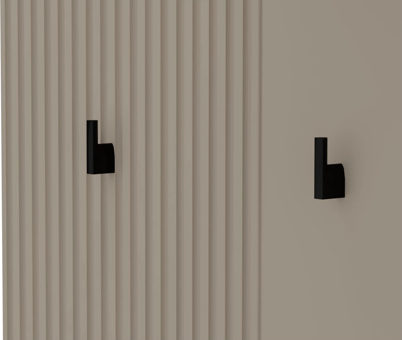 Home affaire Panneau de vestiaire »Luminara« 1 cuis tlg. Wandgarderobe breit mit eleganter Rillenoptik - (B/T/H) 85/26/133 cm