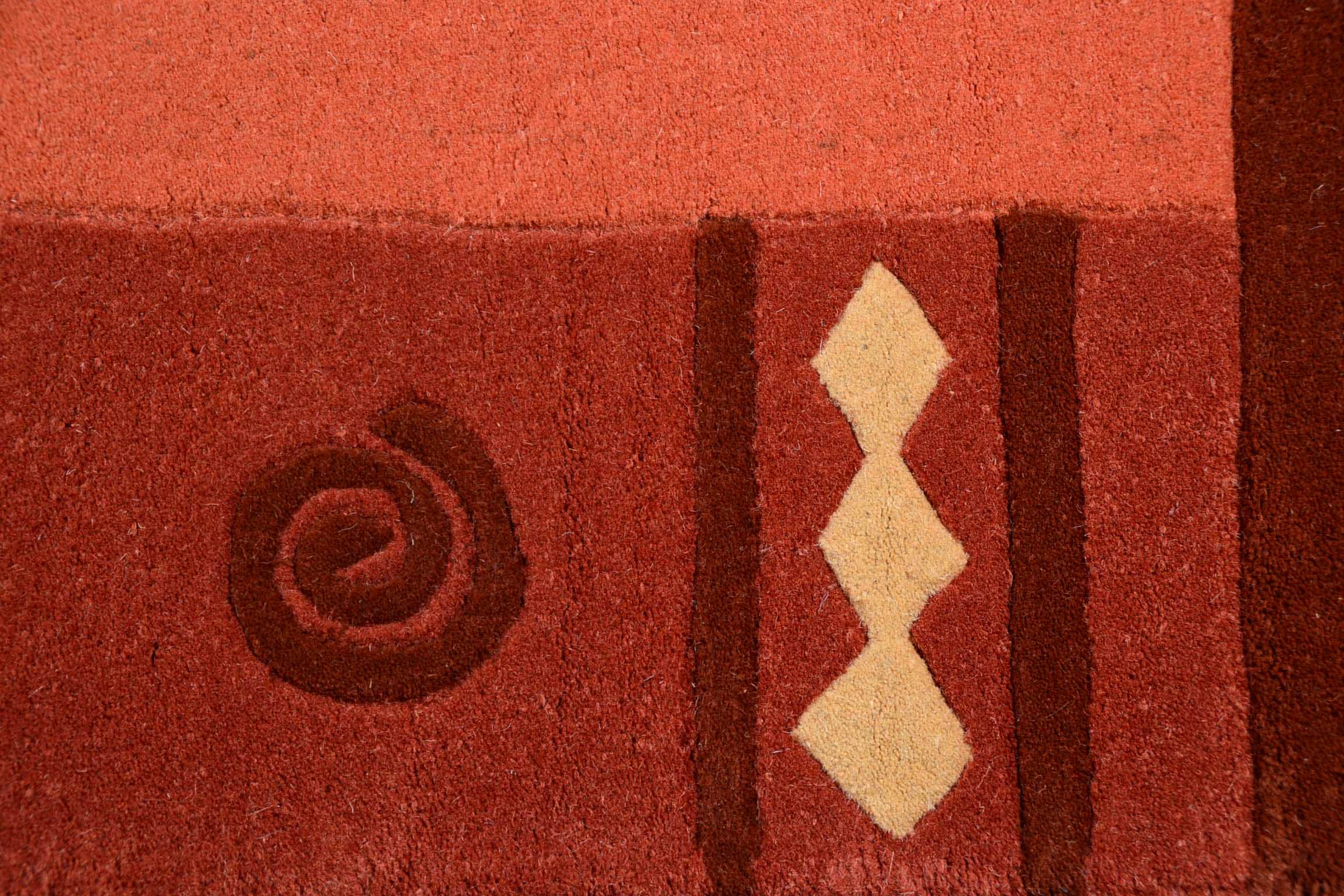 THEKO Tapis en laine »Ambadi« Rectangulaire 14 mm Höhe reine Schurwolle, handgetuftet, mit Bordüre, modern