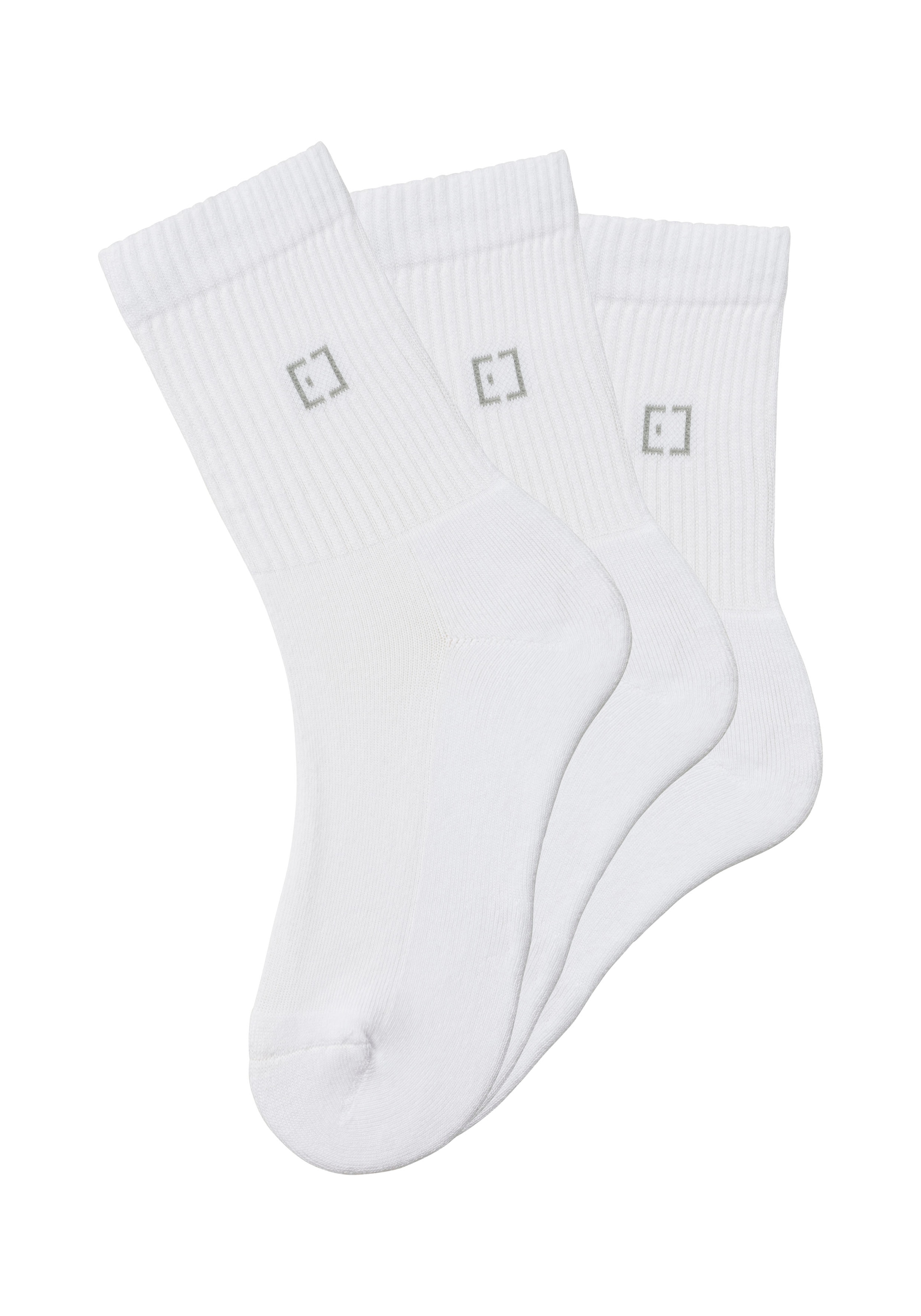 Elbsand Socken Packung, 3 Stk. tlg. mit Frottee und eingestricktem Markenlogo