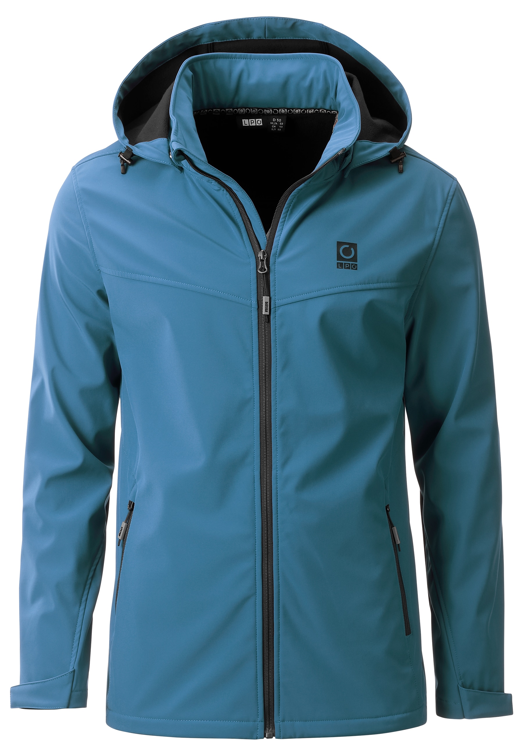 LPO Veste softshell »Softshelljacke Melvin« avec capuche capuche amovible et réglable