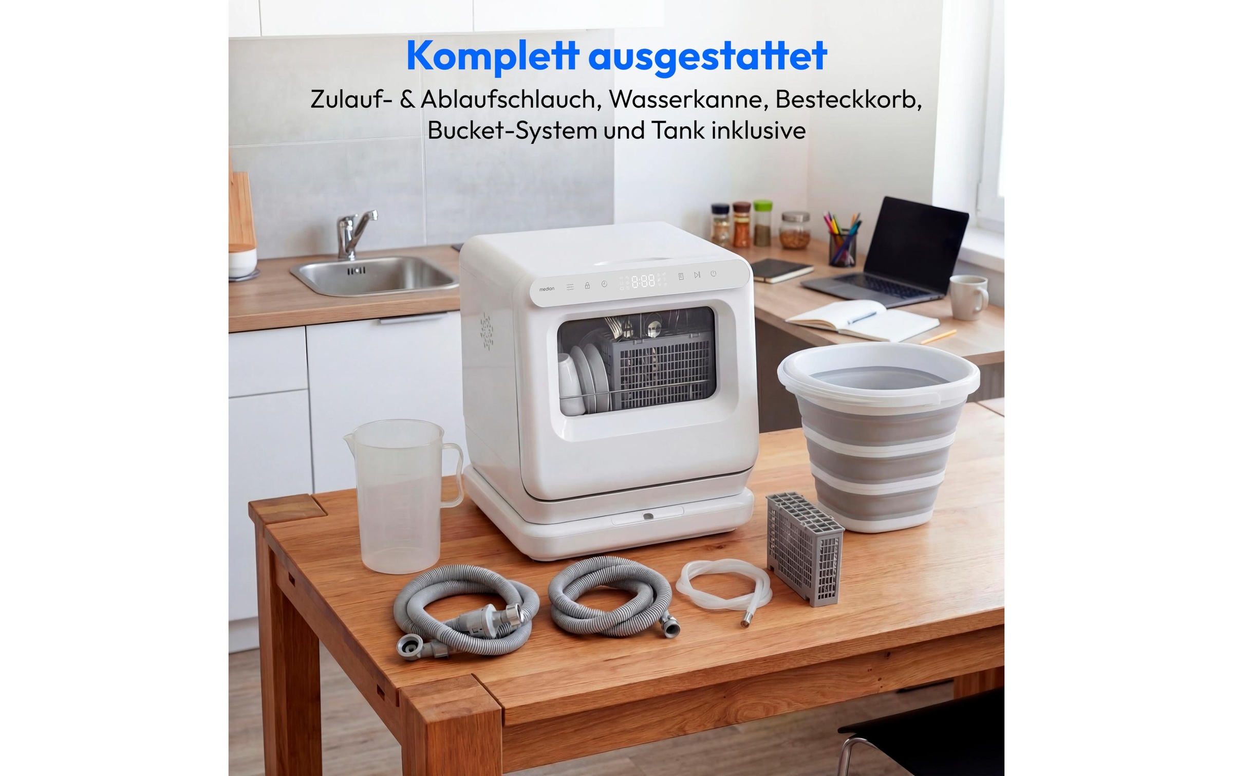 Medion® Tischgeschirrspüler 3 tlg. Massgedecke