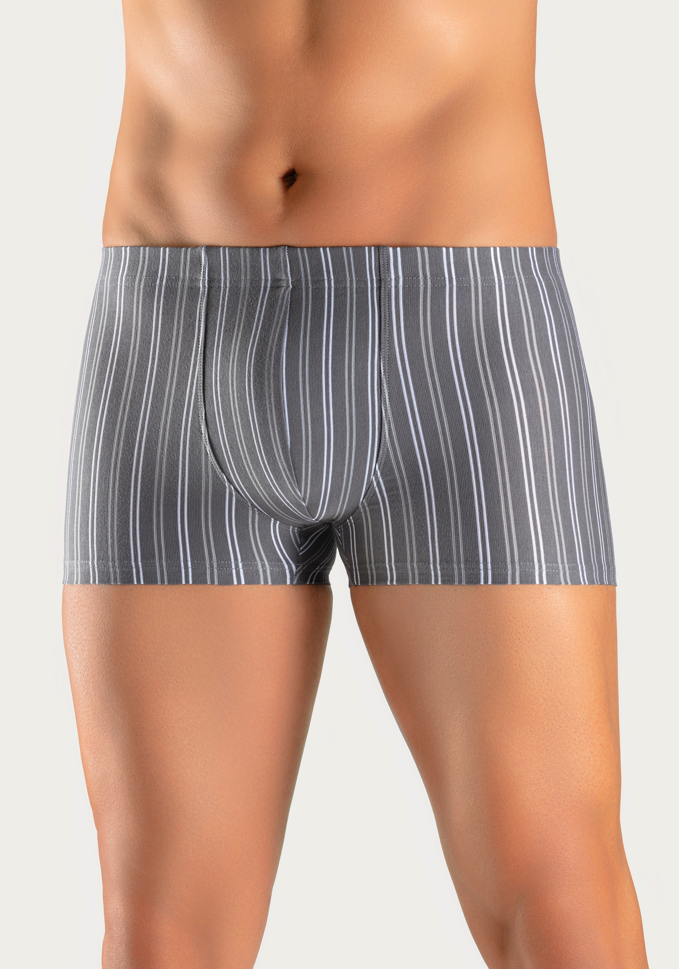 le jogger® Boxer »Boxershorts für Herren« Packung, 3 cuis tlg., mit garngefärbten Streifen