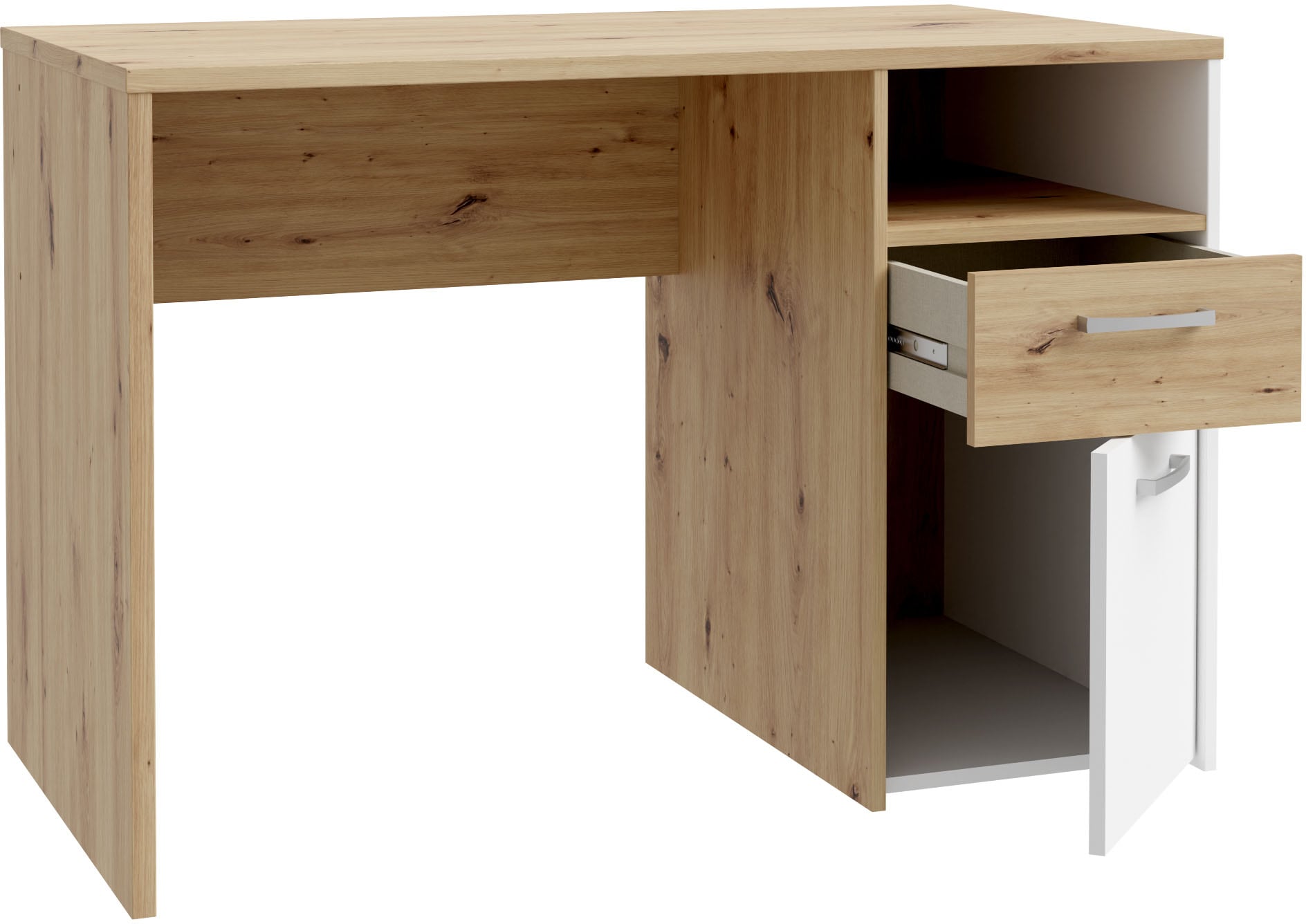 FORTE Schreibtisch »Culgoa« Schreibtisch, Stauraum, Schubkasten, Türe, offenes Fach, pflegeleicht