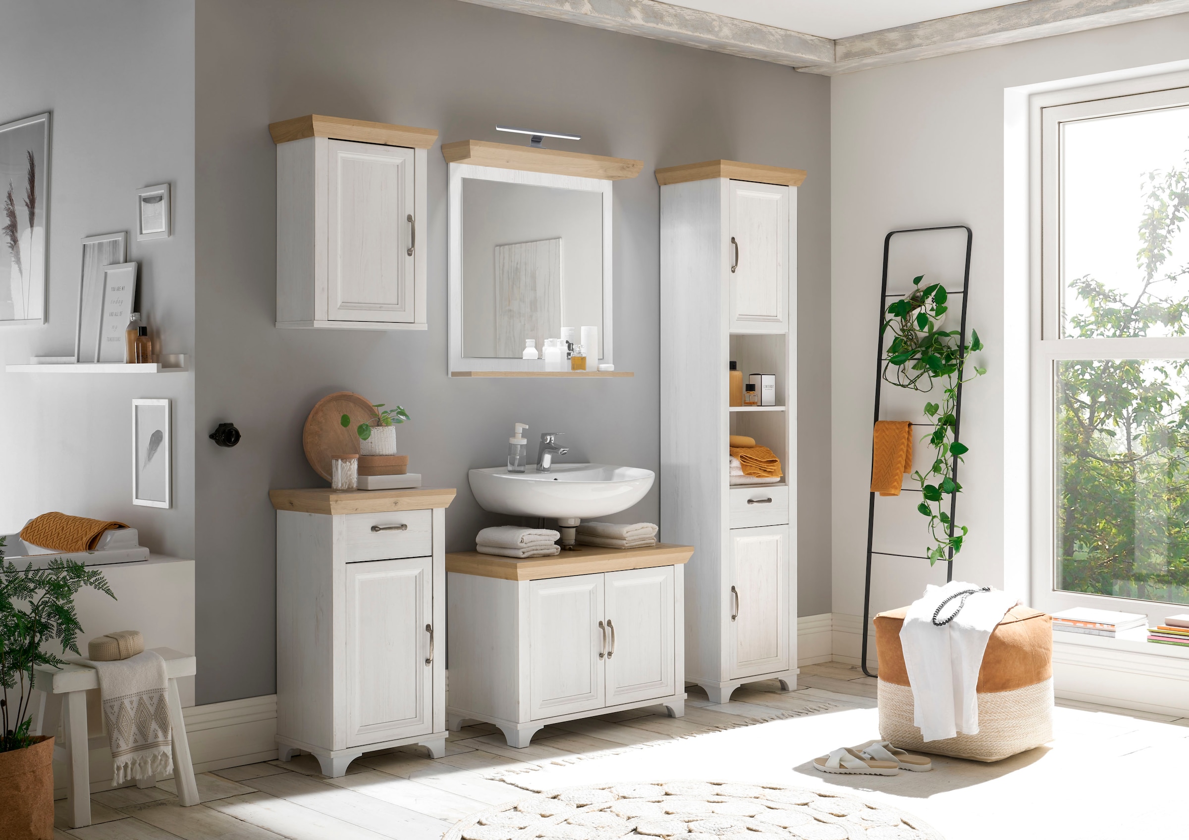 Mäusbacher Armoire suspendue »Mali« Landhausstil, Breite 45 cm, Höhe 63 cm, Metallgriff