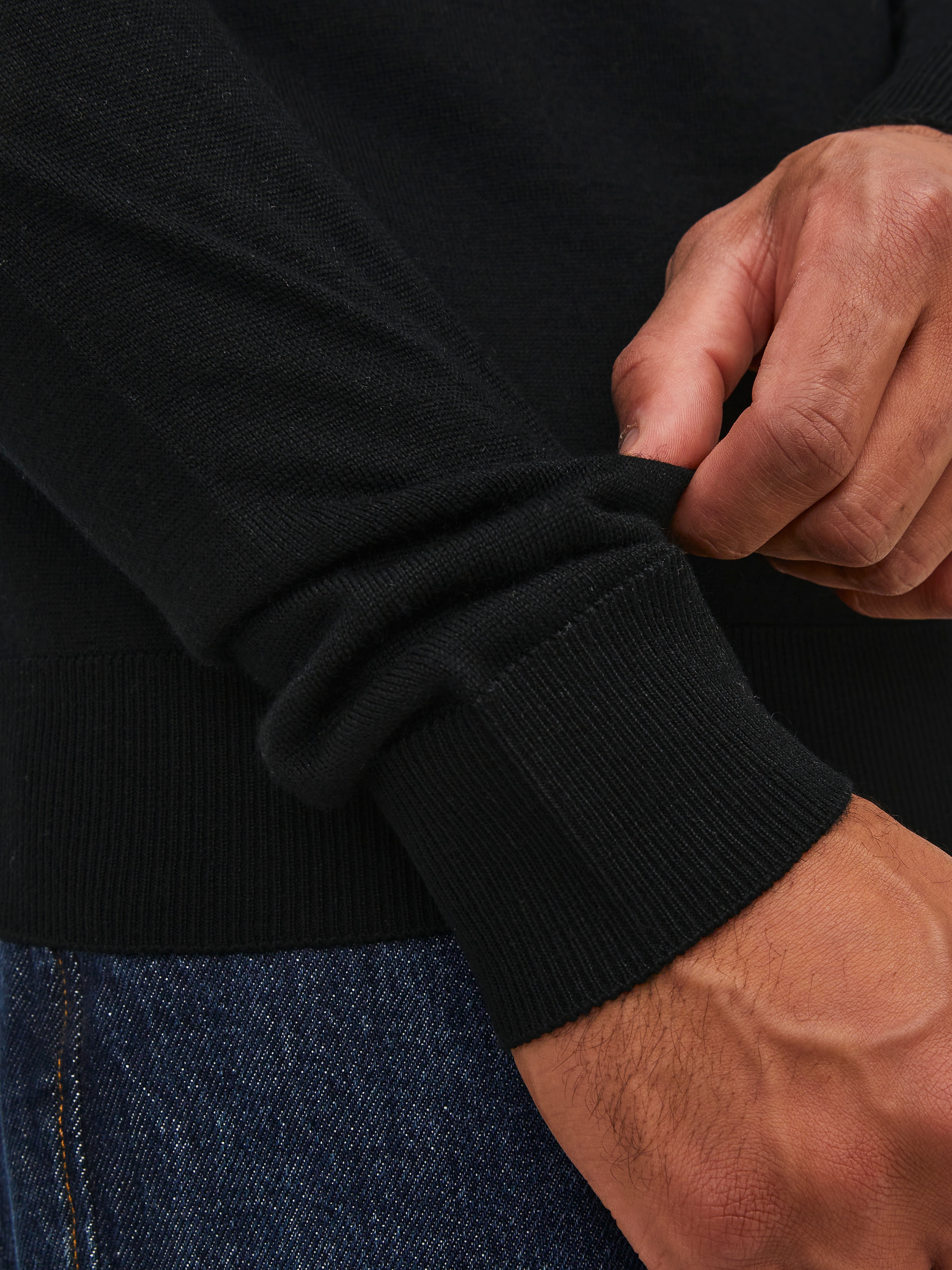 Jack & Jones Pull à col roulé »JPRBLAMERINO KNIT ROLL NECK« Laine, coupe régulière