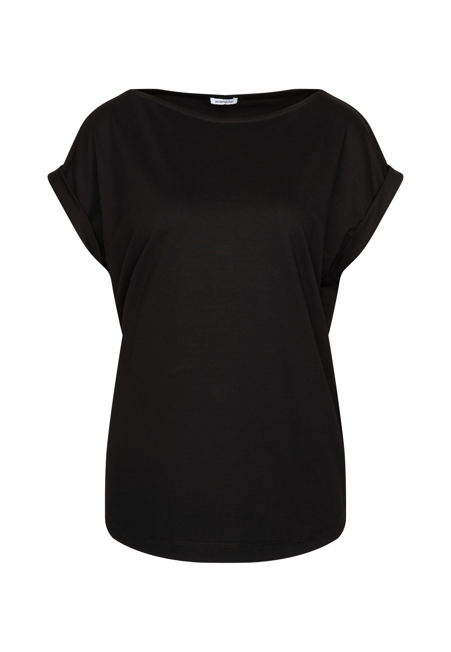 seidensticker Blouse classique »Schwarze Rose« Ohne Arm Rundhals Uni