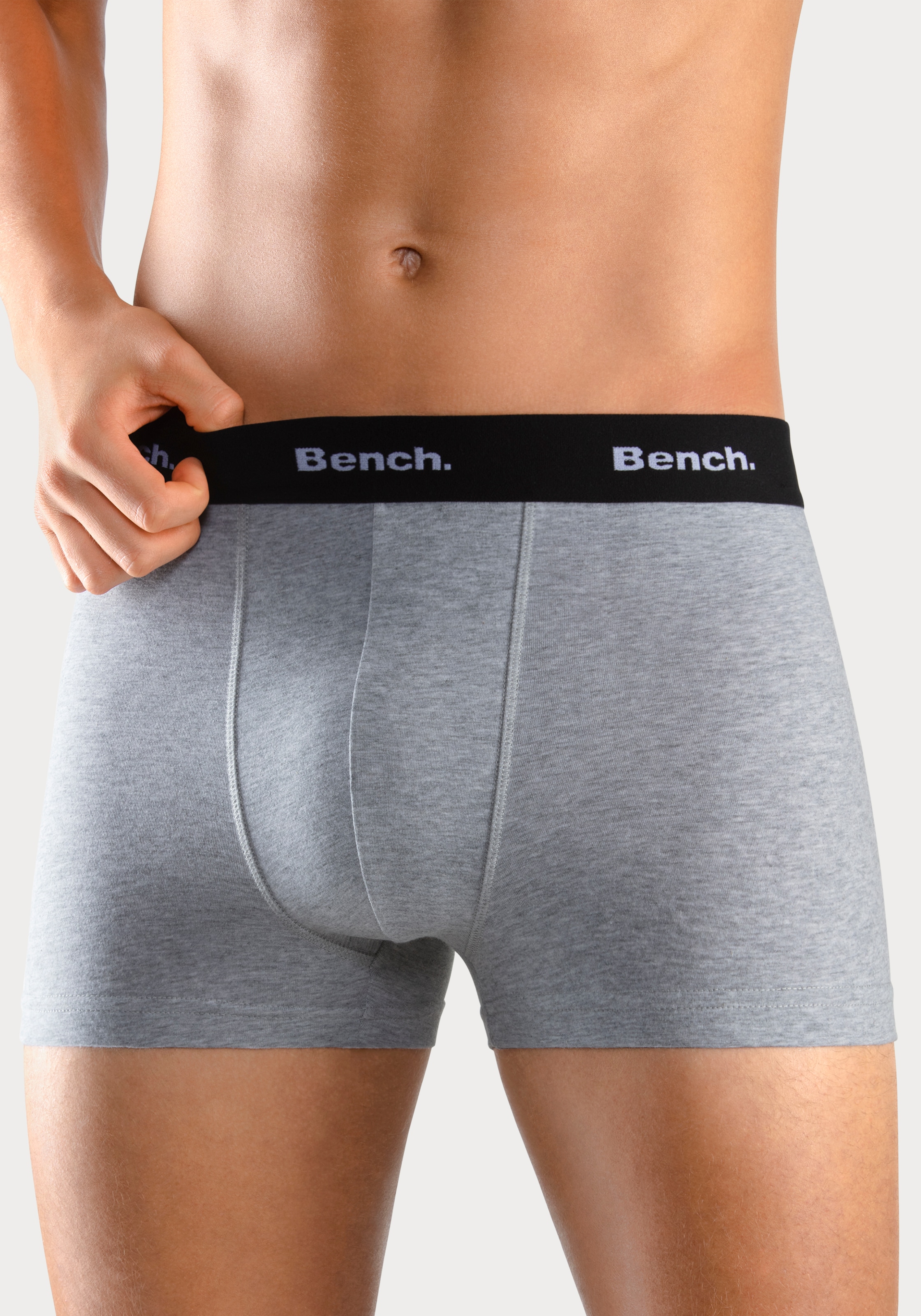 Bench. Boxer »Boxershorts für Herren« Packung, 4 cuis Unterhosen mit kontrastfarbigem Bund