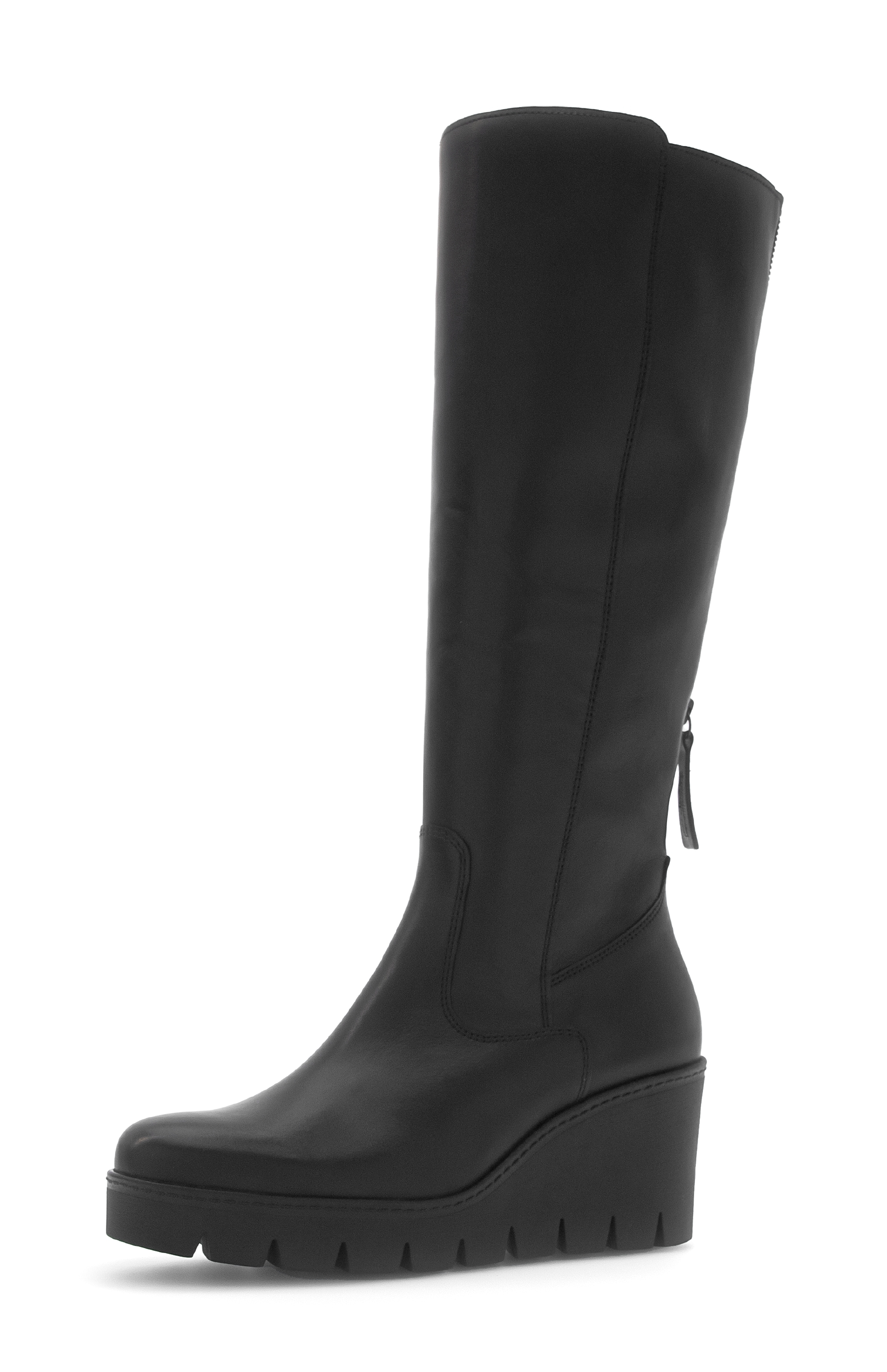 Gabor Bottes  , talon compensé, bottes hautes à deux fermetures éclair