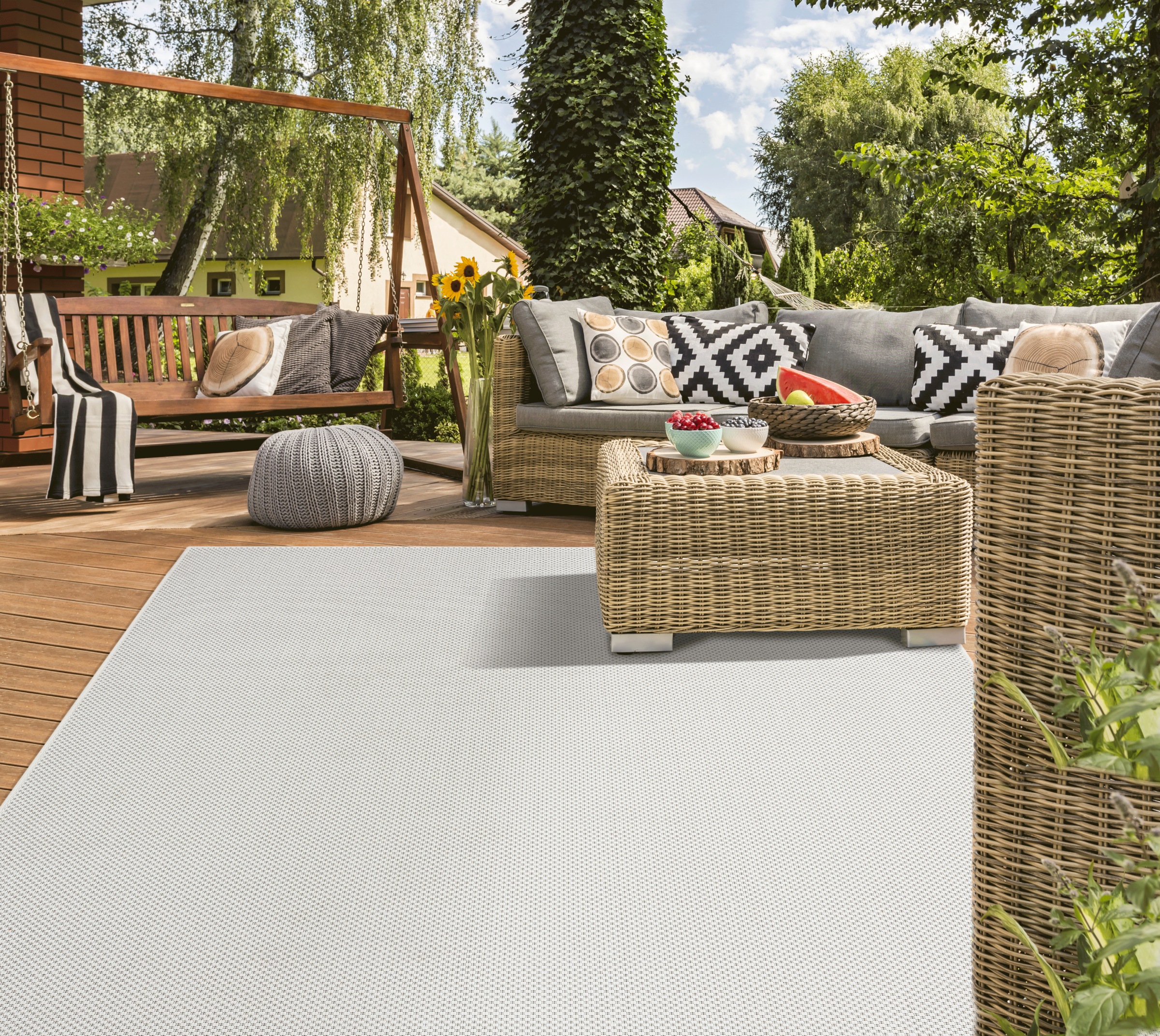 the carpet Teppich »Mistra« rechteckig 10 mm Höhe moderner robuster In und Outdoor Teppich