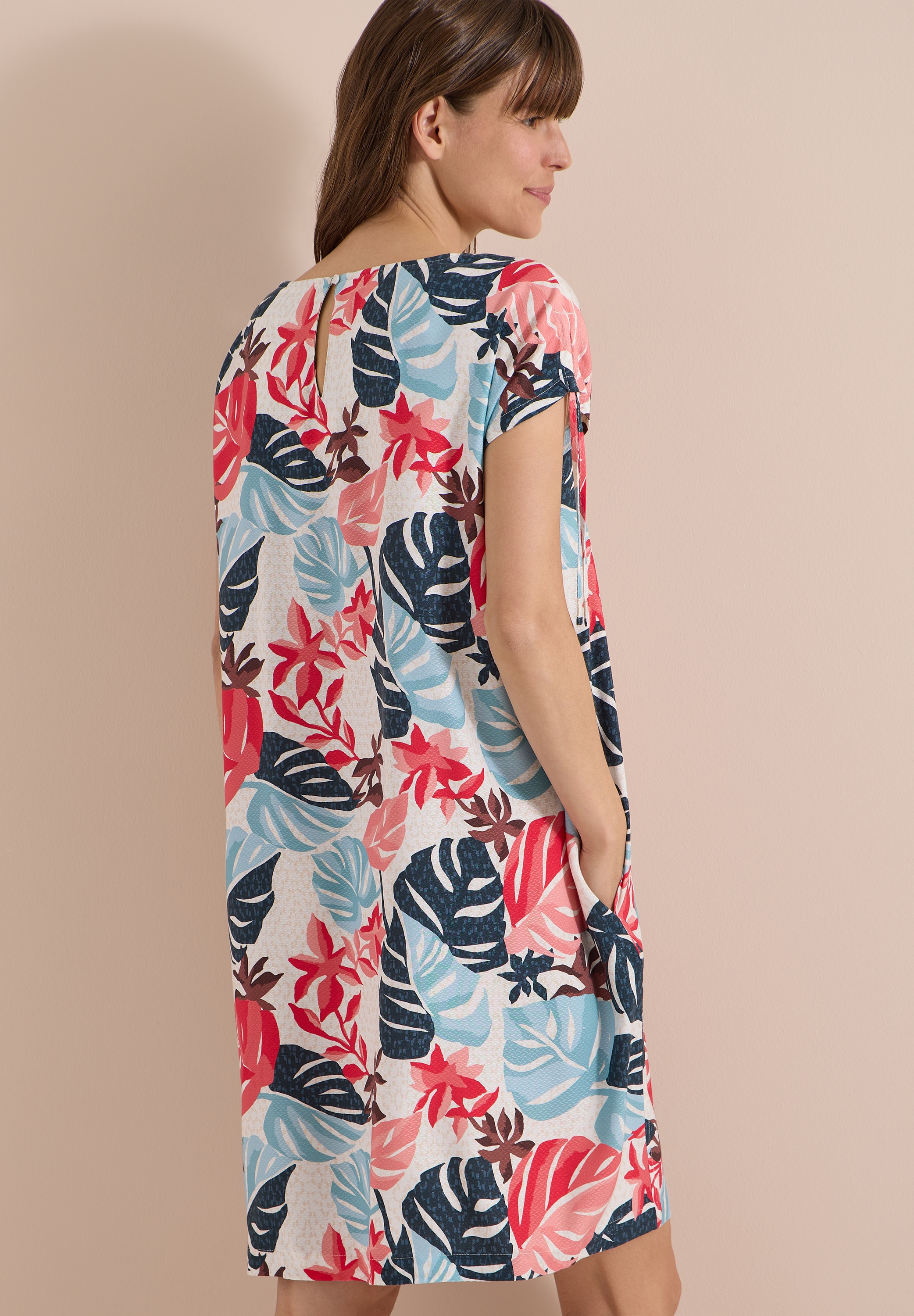 Cecil Robe d'été Sommerkleid, Rundhalsausschnitt, Viskose