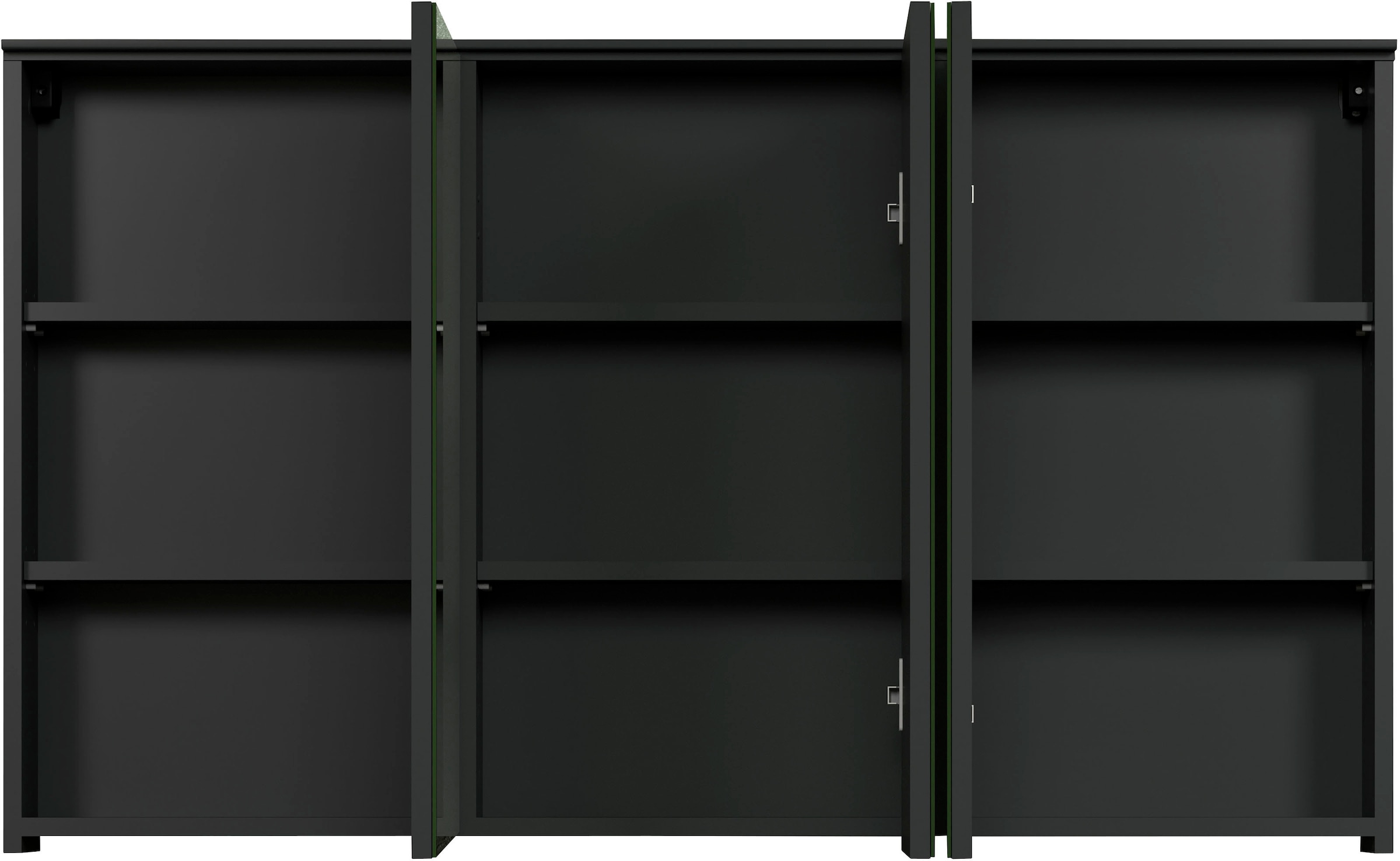 welltime Spiegelschrank »Premont« 1 Stk. tlg. Breiter Badspiegel mit 3 Spiegeltüren und 9 Fächern - Soft-Close