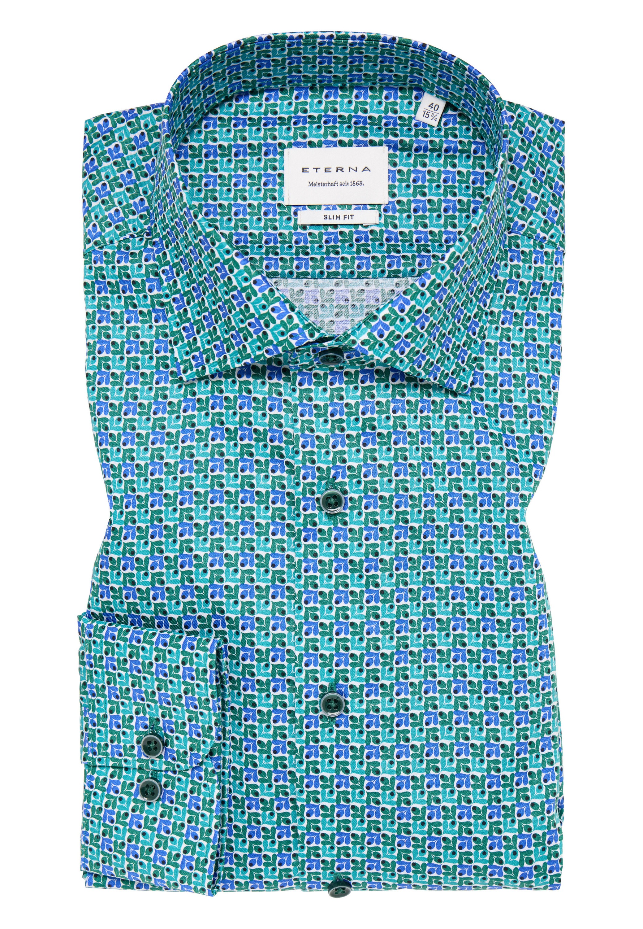 Eterna Langarmhemd »SLIM FIT« NON IRON (bügelfrei)