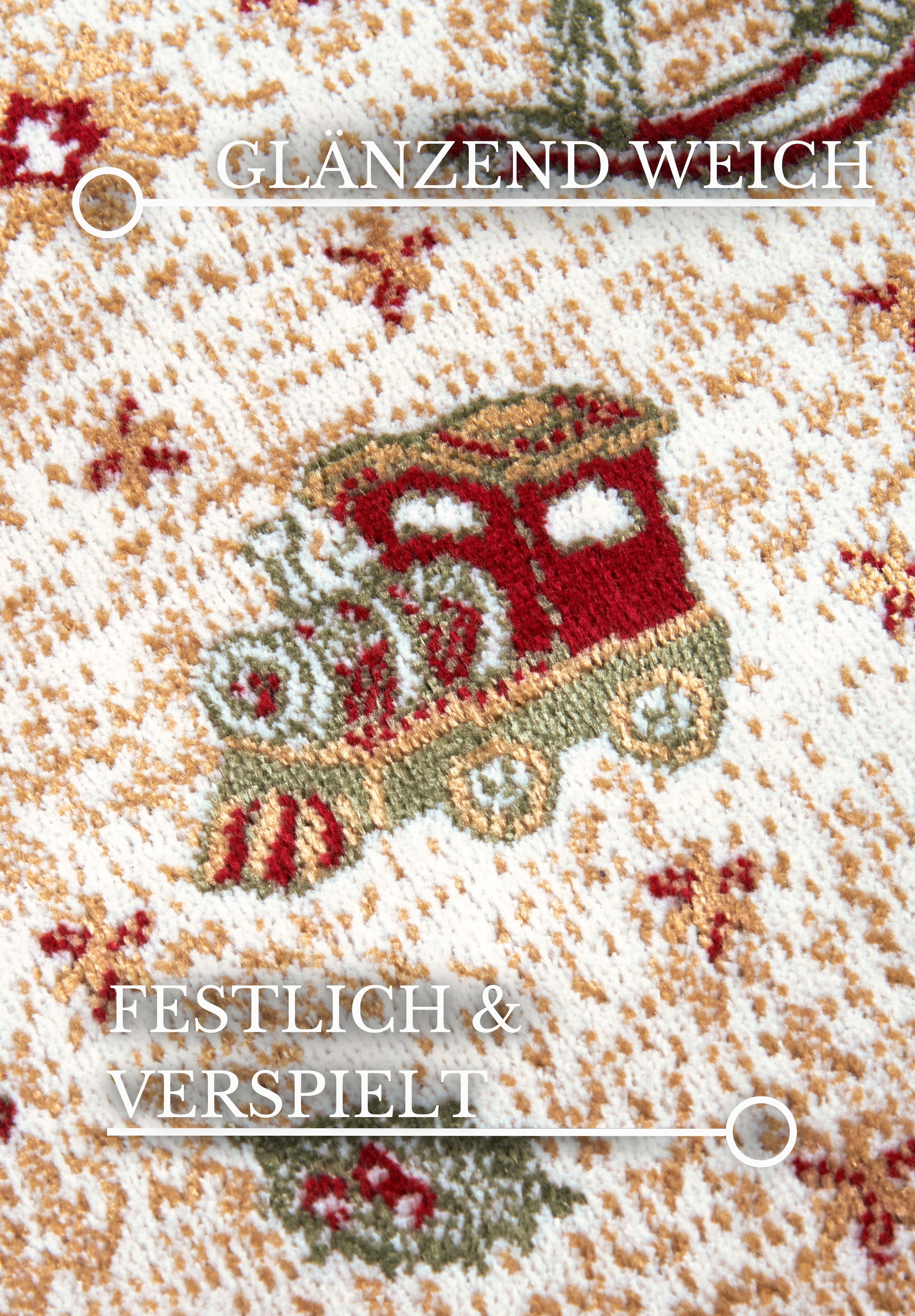 Villeroy & Boch Tapis »Nostalgic Shine Toy's Delight, eckig, rund und Läufer« Rectangulaire 6 mm Höhe Weihnachten, Wohnzimmer, Flur, Geschenk, Toys Delight, Dekoration