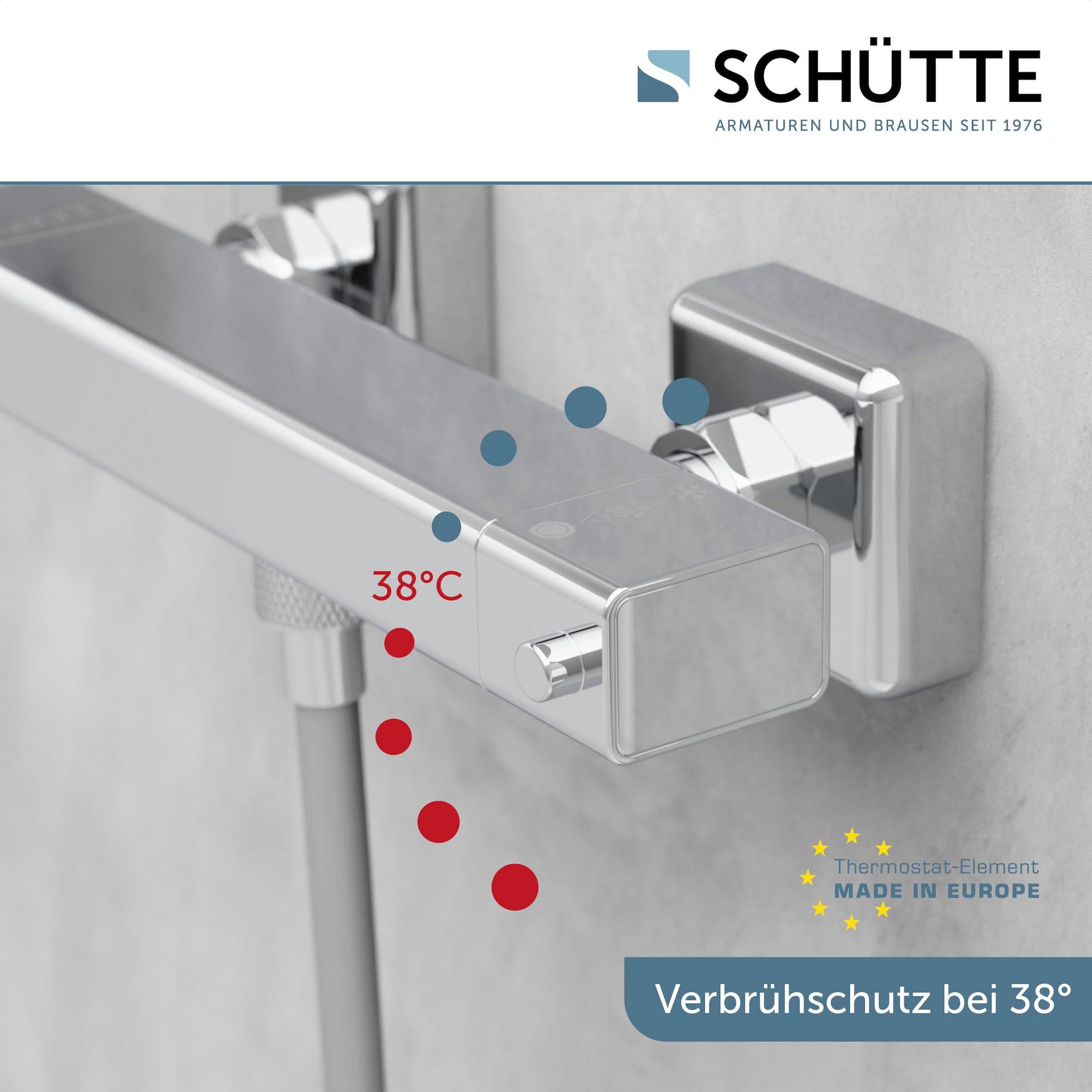 Schütte Duscharmatur »Signo« mit Thermostat, Mischbatterie Dusche, Duschthermostat in Chrom