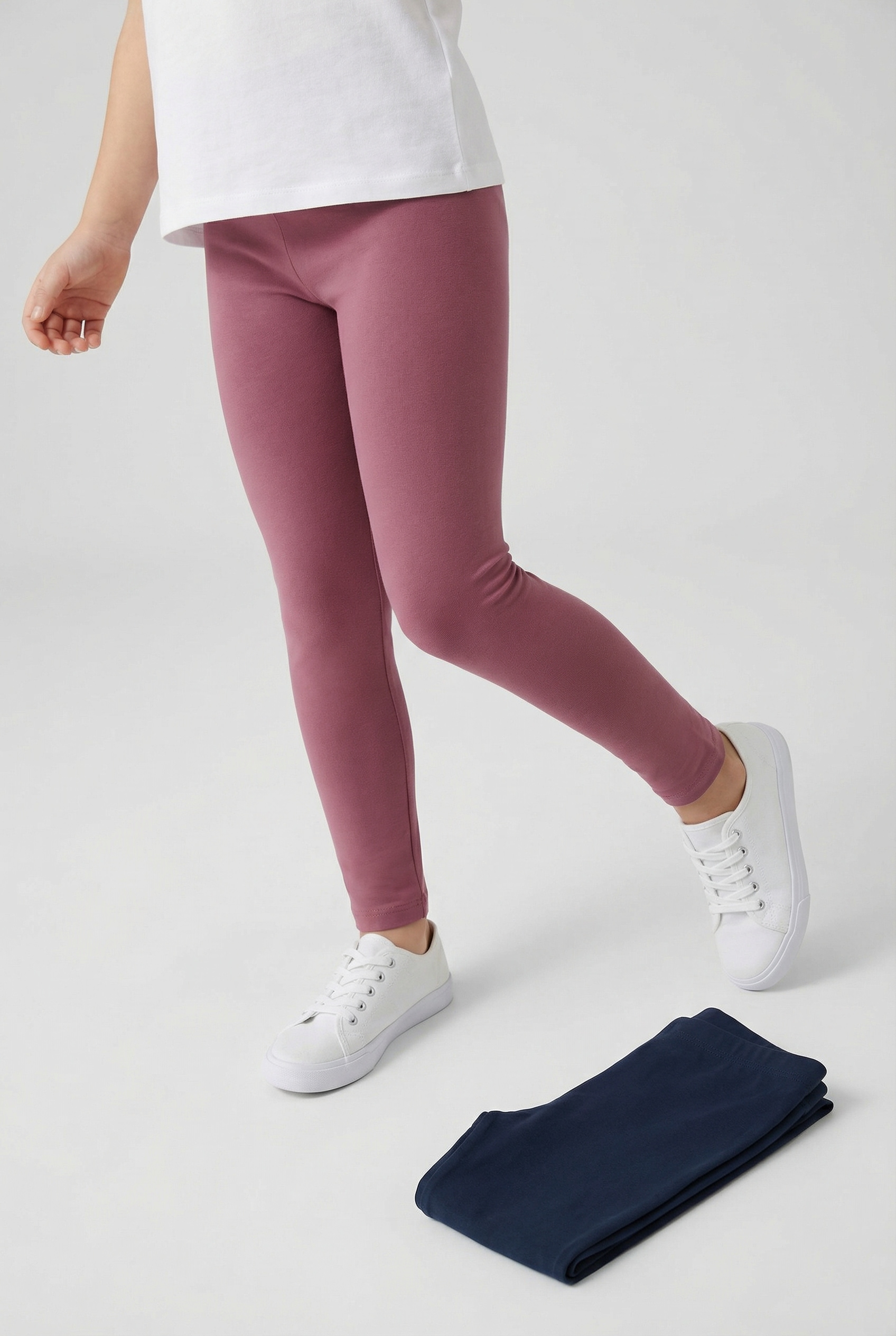 Name It Leggings »NKFVIVIAN 2P LEGGING L NOOS«  unifarben, casual, sehr schmal, Baumwollmischung, Jersey