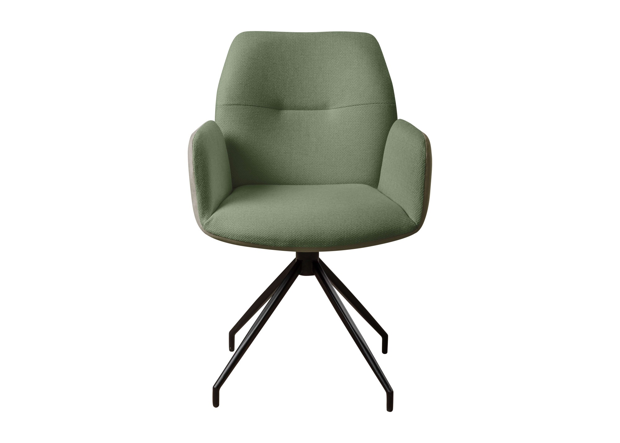 GOODproduct Armlehnstuhl »Bruna Drehstuhl, Polsterstuhl, Esszimmerstuhl, Küchenstuhl, 4-Fussstuhl« () 360° drehbar, mit automatischer Rückstellung, 2-Stoff-Design