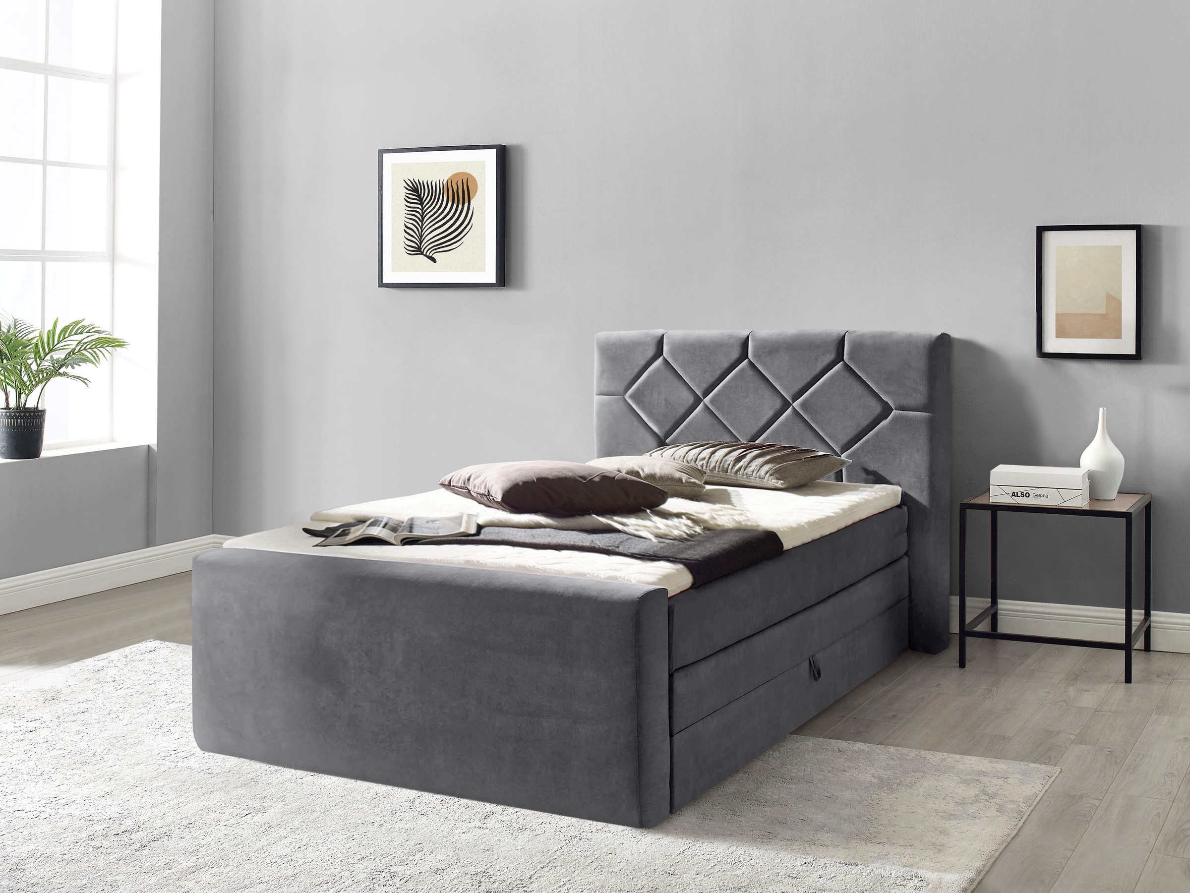 Home affaire Lit boxspring »Atlanta« incluant topper et coffre de lit