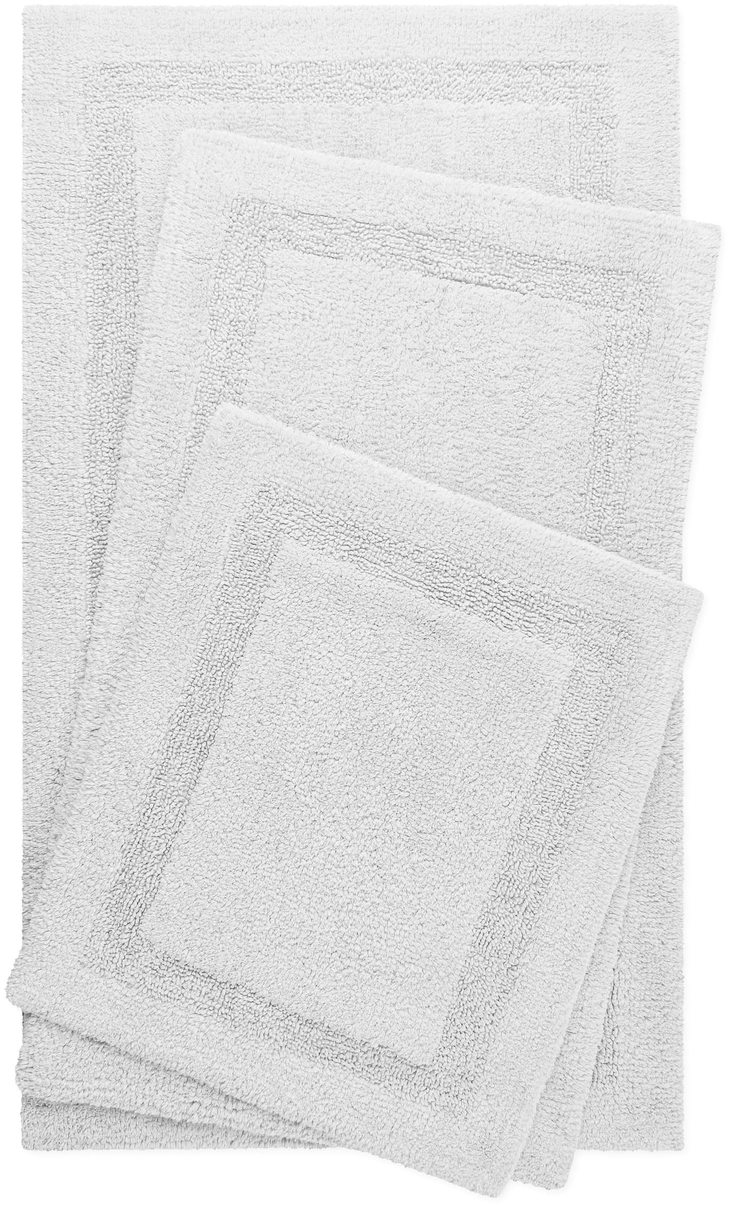 Wecon home Basics Tapis de bain »Knut« Höhe 20 mm waschbar, rutschfest, strapazierfähig, pflegeleicht, Bordüre, weich