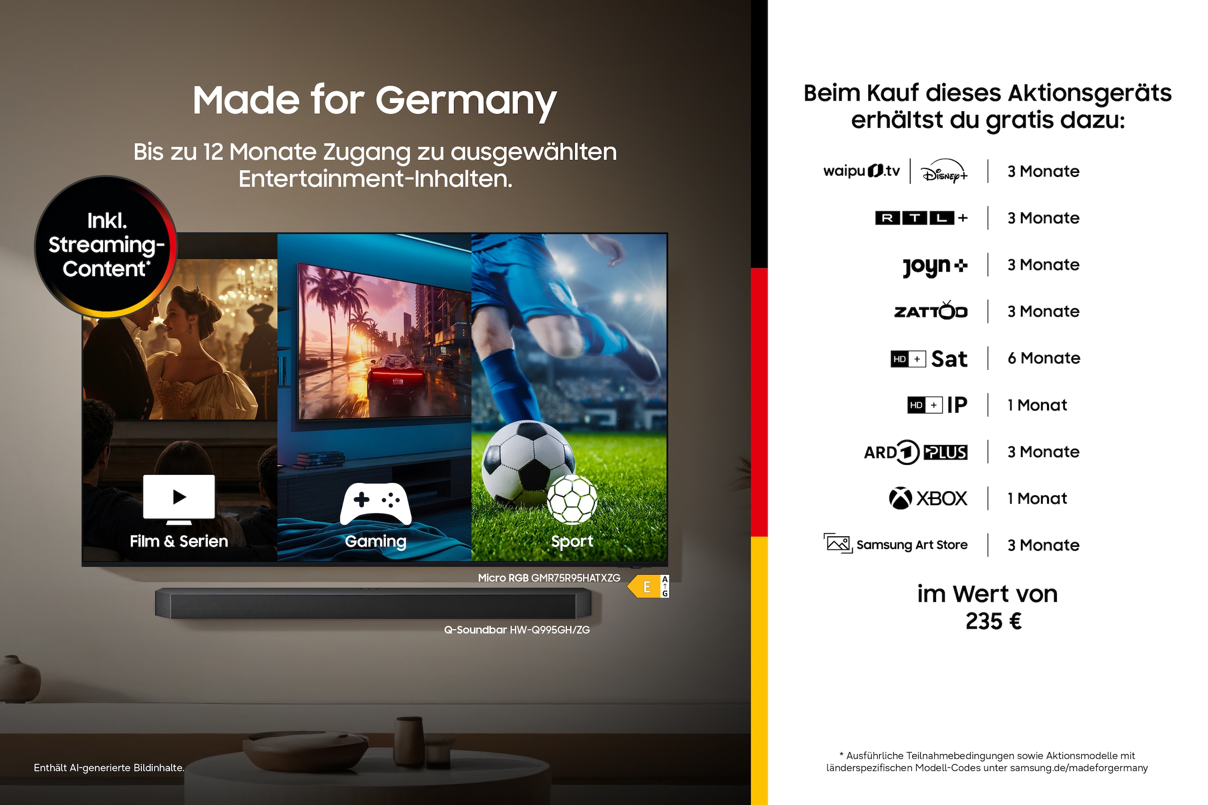 Samsung Téléviseur LED »GQ32LS03CBU« 80 cm/32 Télévision intelligente Écran mat, cadres interchangeables, style mode