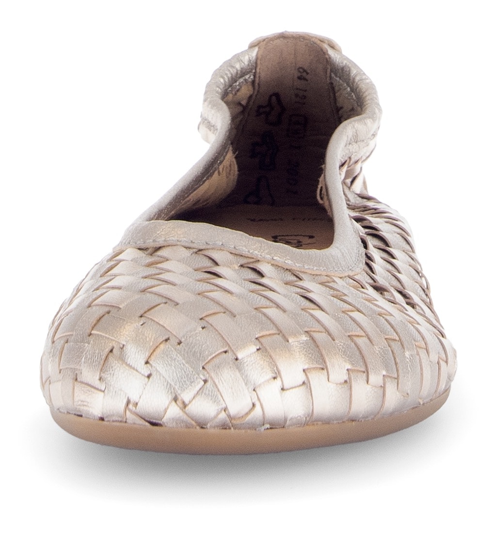 Gabor Ballerine  , Schlupfschuh, Frühlingsschuh, Businessschuh mit tollem Flechtmuster