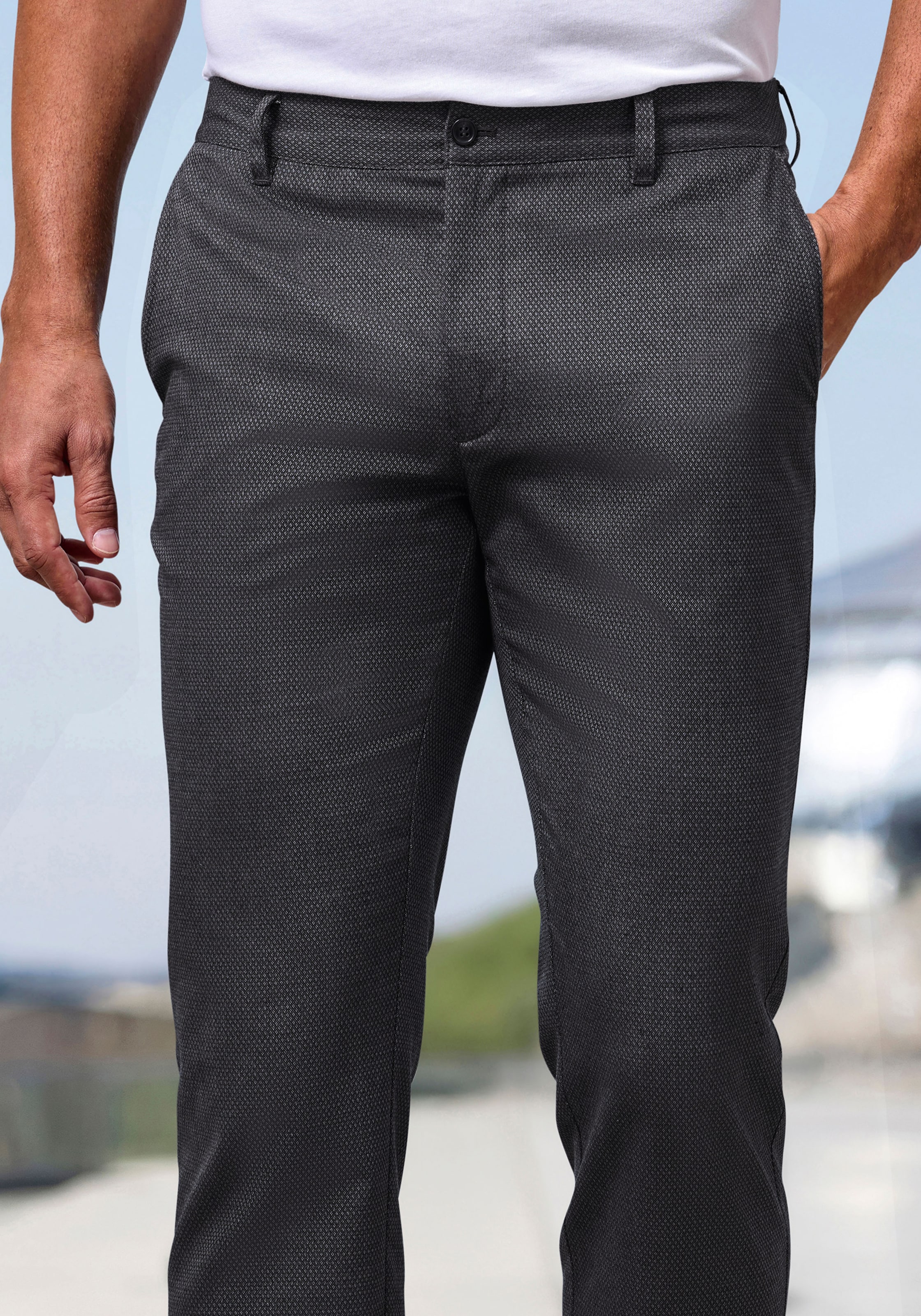 H.I.S Pantalon en tissu »aus leicht elastischer Baumwollmix-Qualität«  bequeme Hose aus leicht elastischer Qualität