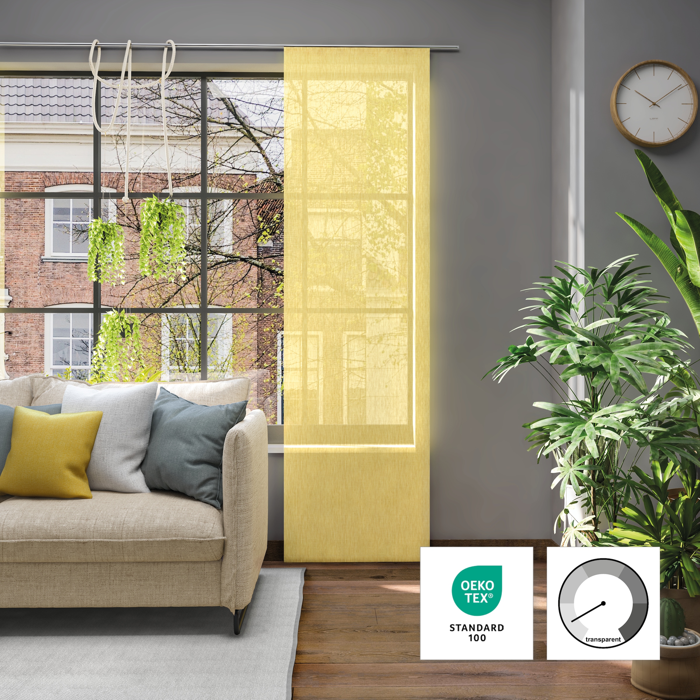 Neutex for you! Rideau coulissant »Libre-ECO« Support de panneau 1 cuis tlg. 60 x 245 cm (B x H)