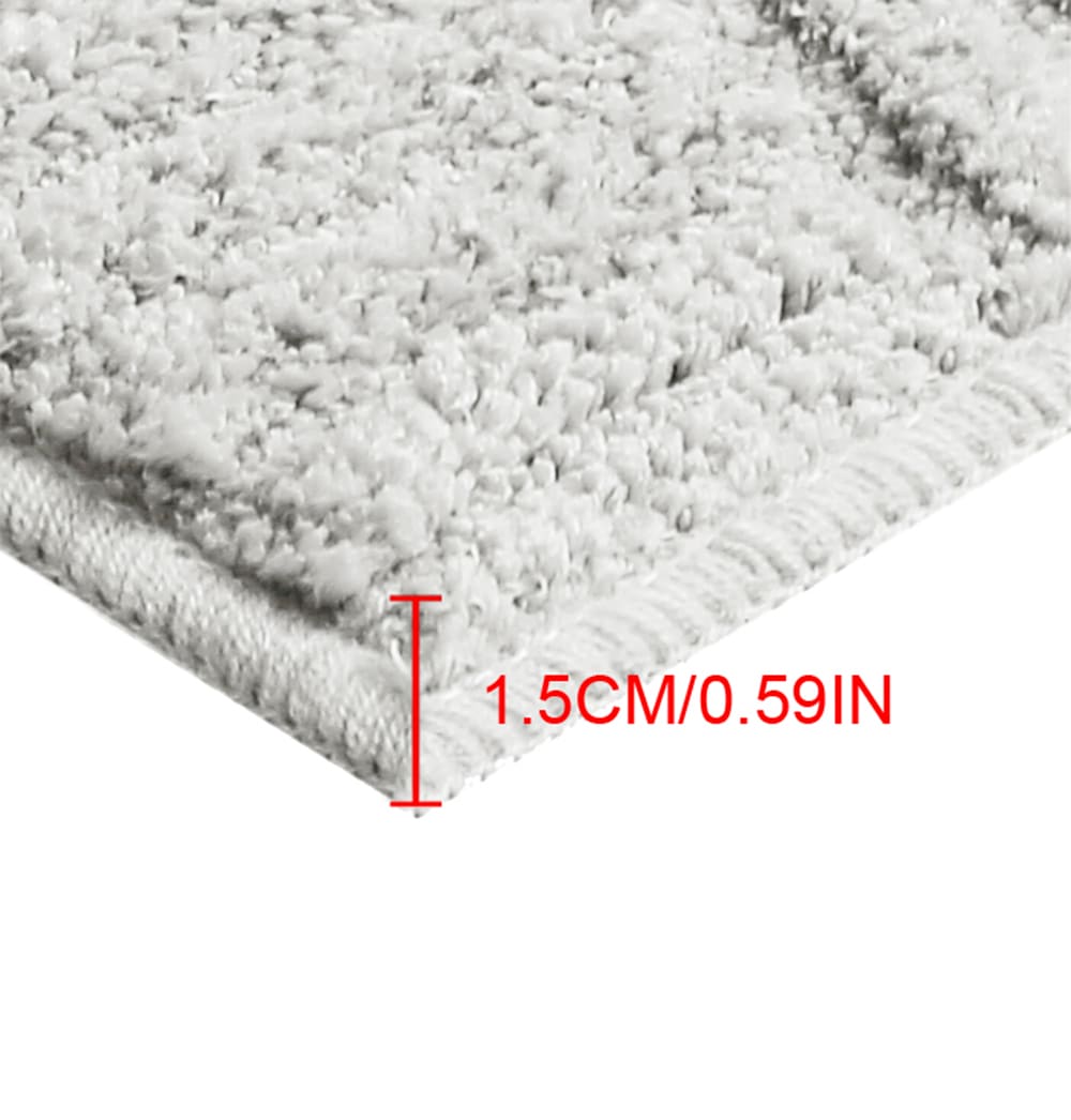 my home Badematte »Ognon, Scandi, Boho, modernes Muster« Höhe 15 mm rutschhemmend beschichtet fussbodenheizungsgeeignet | schnell trocknend | strapazierfähig Badteppich, Uni Farben, Hoch-Tief-Effekt