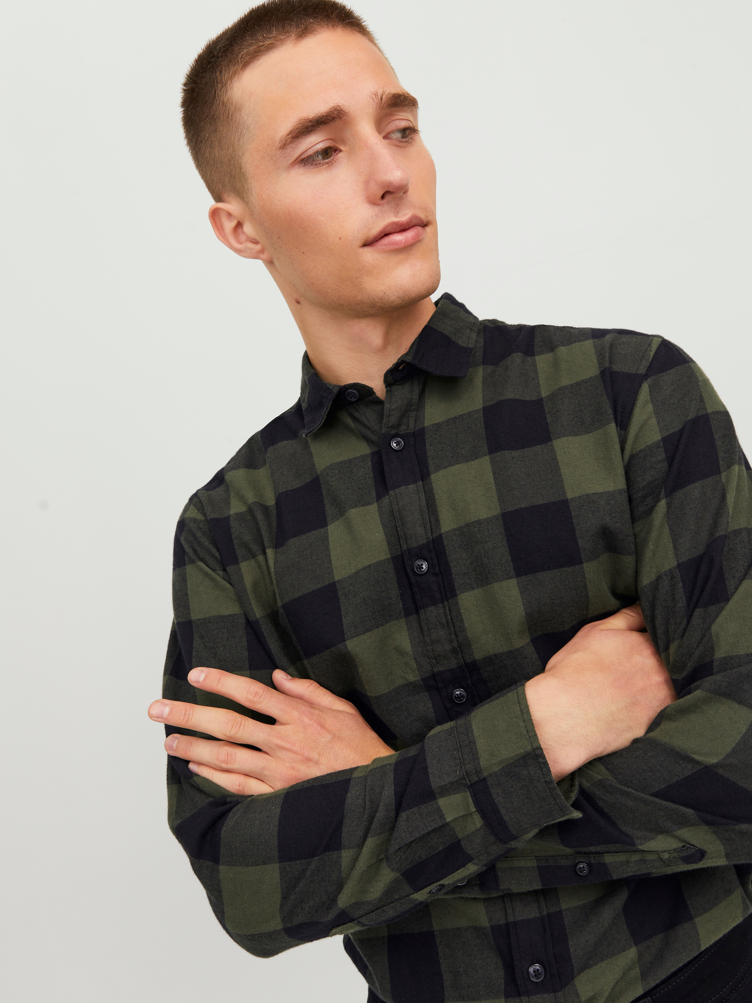 Jack & Jones Chemise à carreaux »JJ JJEGINGHAM TWILL SHIRT L/«