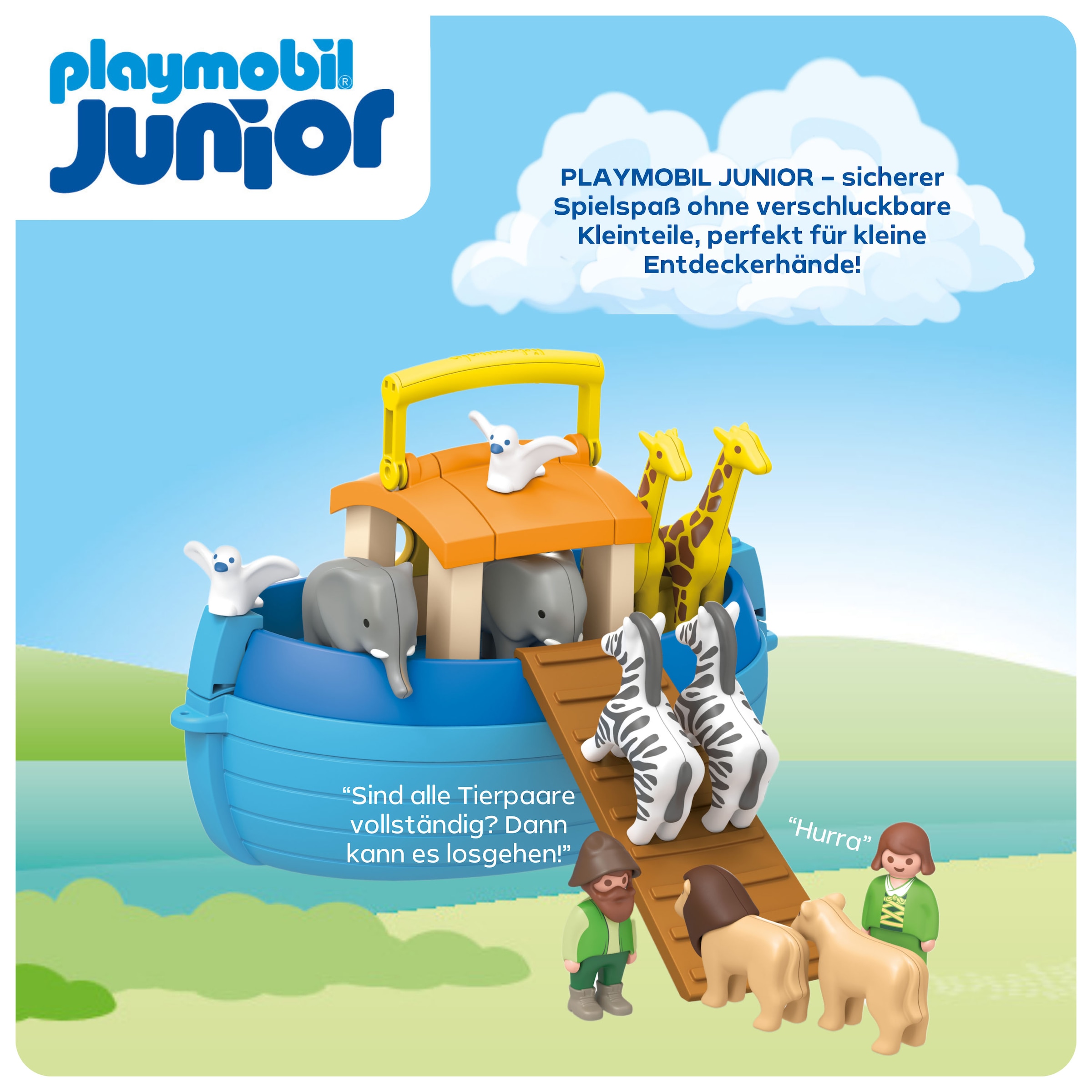 Playmobil® Jeu de construction »Meine Mitnehm-Arche Noah (71681), JUNIOR« fabriqué en Europe