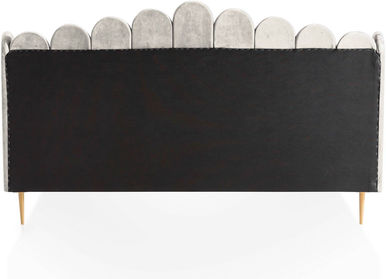 SalesFever Polsterbett »Komfortables Bett für erholsamen Schlaf« Eleganz trifft Komfort: Samt-Bezug, goldfarbene Metallfüsse