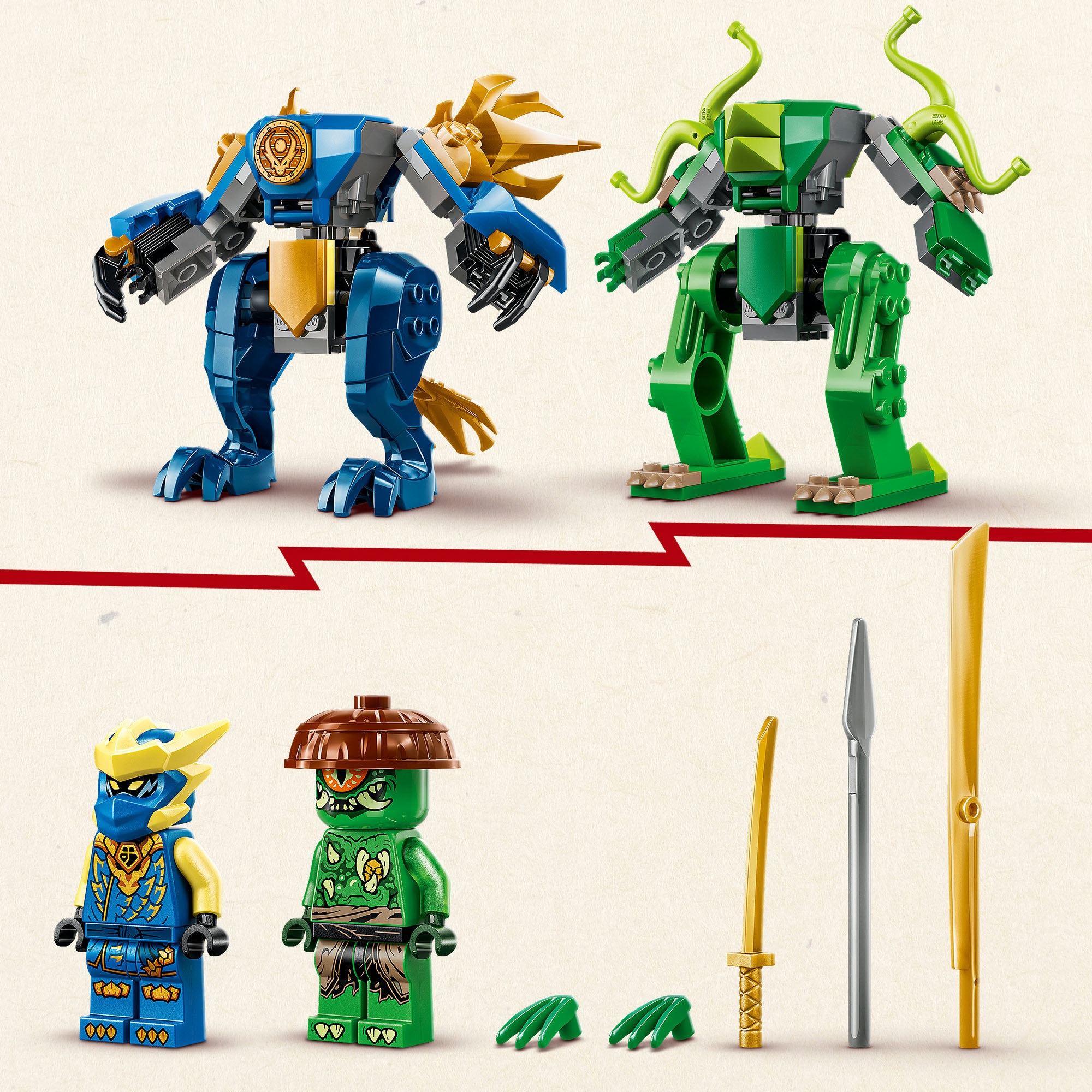 LEGO® Pions de construction »Duell mit Jays Drachen-Mech (71853), LEGO Ninjago«