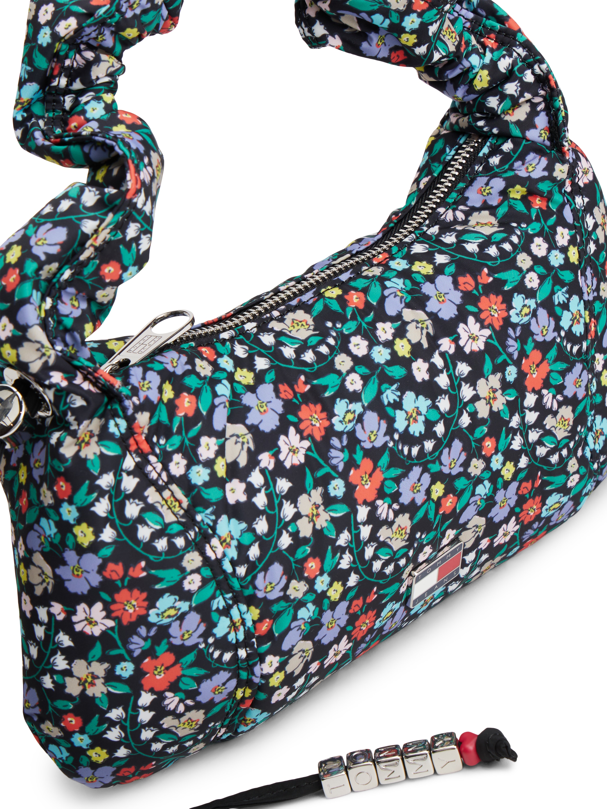 Tommy Jeans Sac à bandoulière »TJW CASUAL FLORAL SHOULDER« sac à main pour femmes, sac bandoulière au motif floral coloré tendance