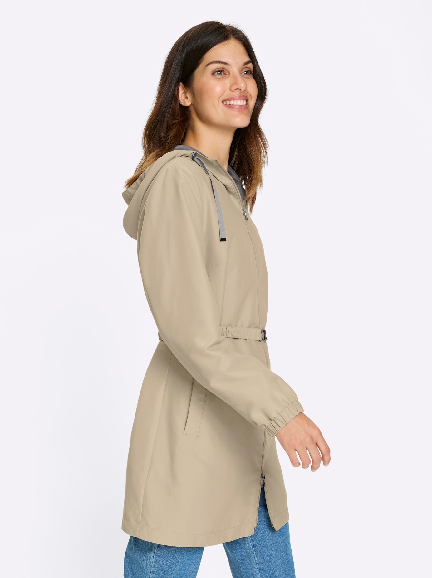 Classic Basics Veste longue mit Kapuze
