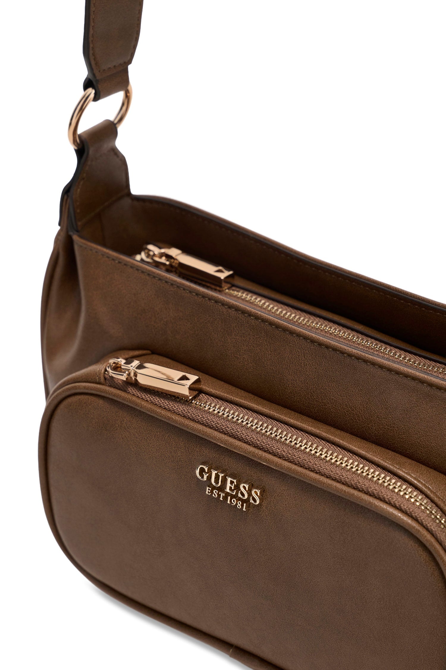 Guess Sac à bandoulière »BRONNA SHOULDER BAG« sac à main pour femme, sac bandoulière, avec poche avant zippée