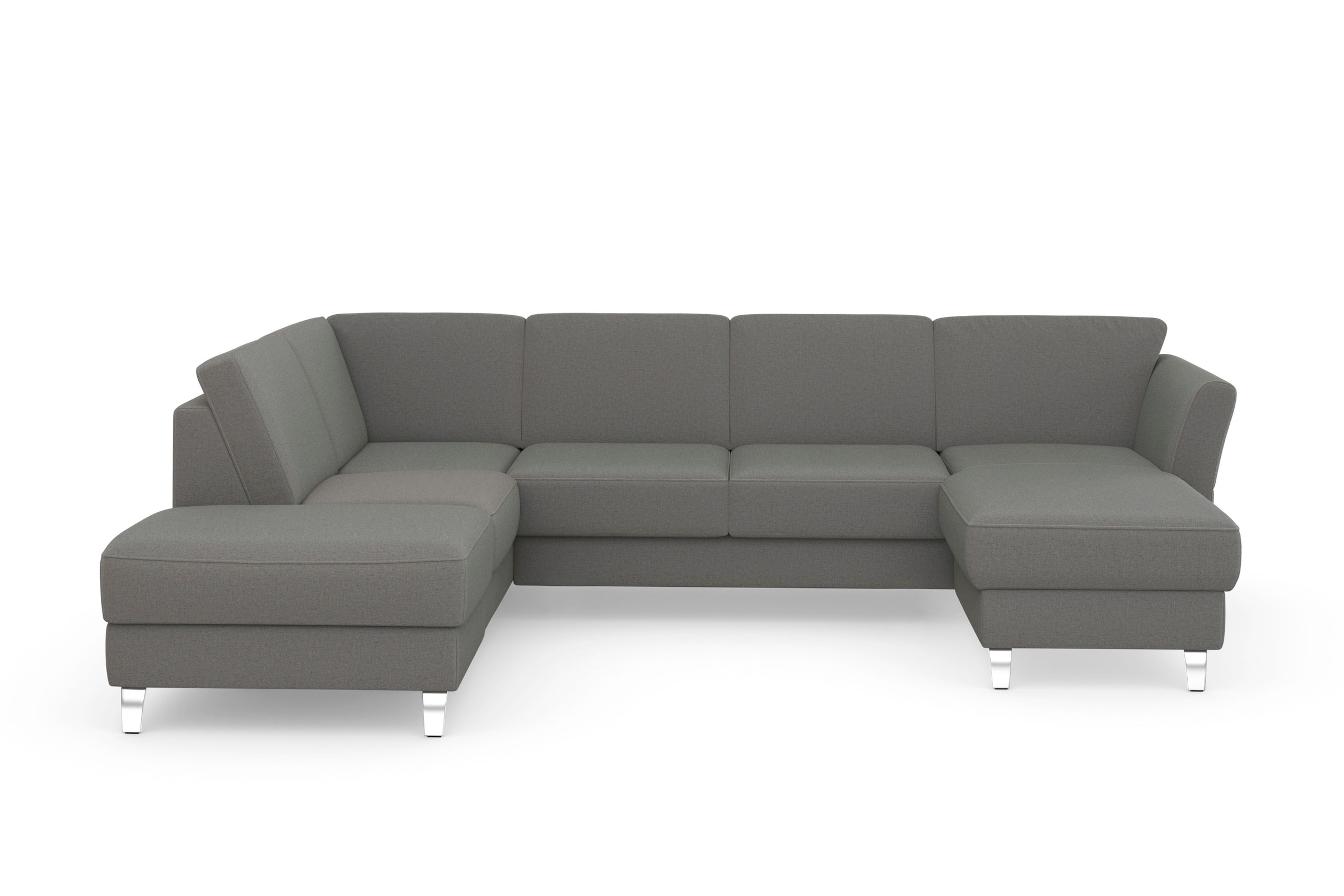 sit&more Wohnlandschaft »Visby U-Form« Wahlweise mit Bettfunktion und Stauraum, frei im Raum stellbar