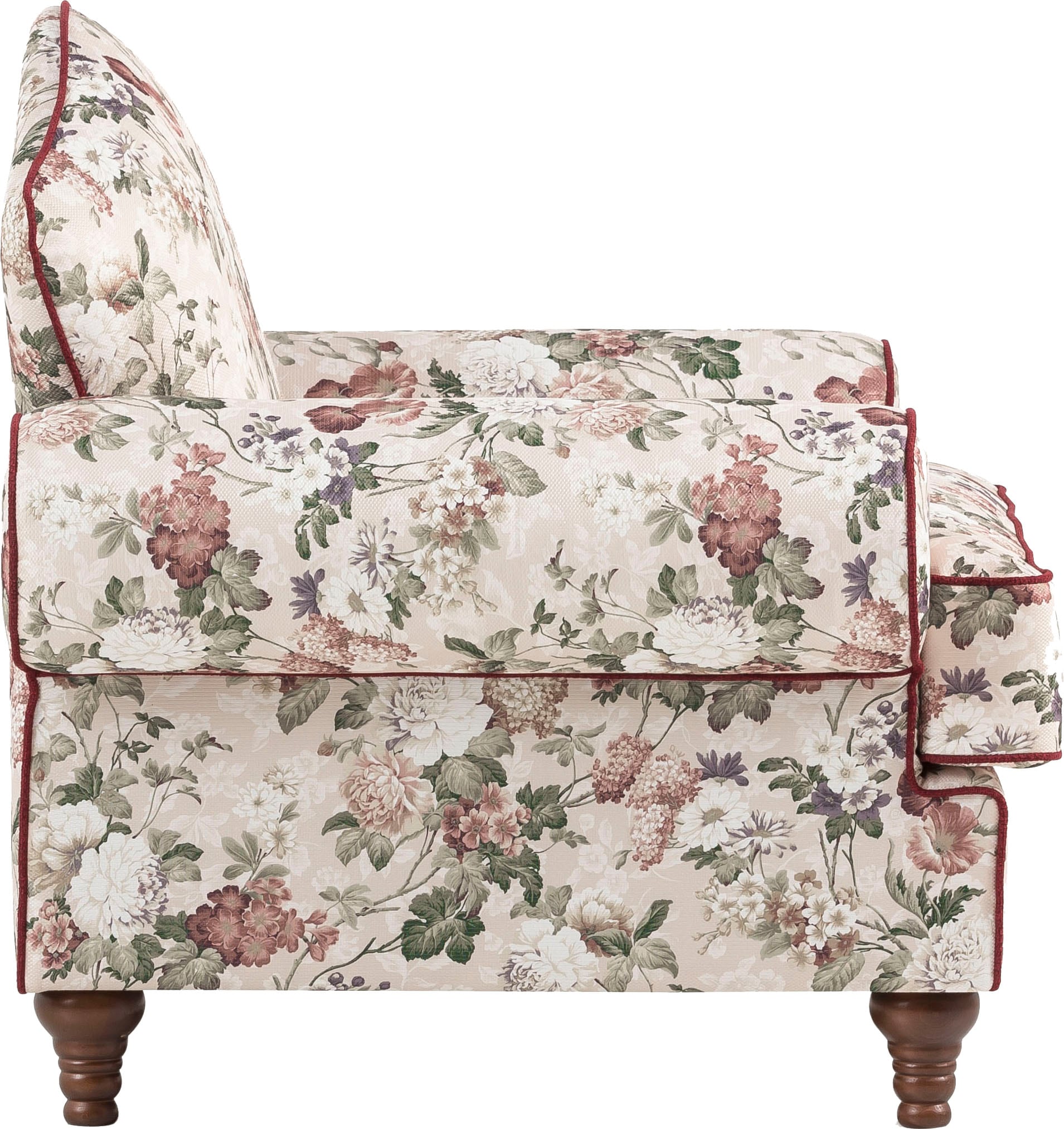 Home affaire Fauteuil »LUCIENNE« mit gedrechselten Füssen aus Holz