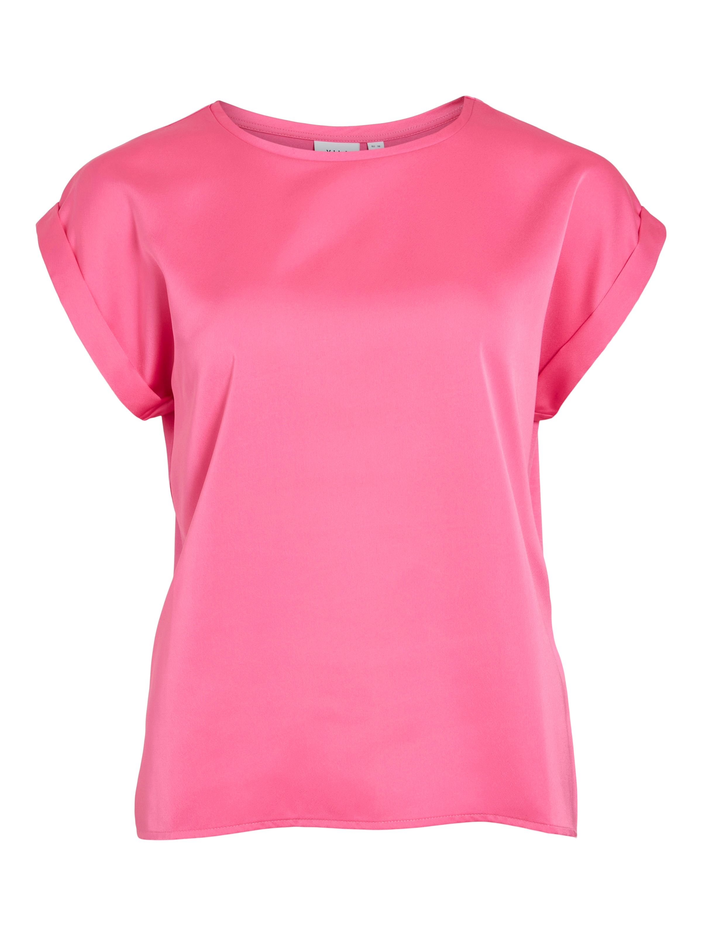 Vila Kurzarmshirt »VIELLETTE S/S SATIN TOP - NOOS« Satin Optik