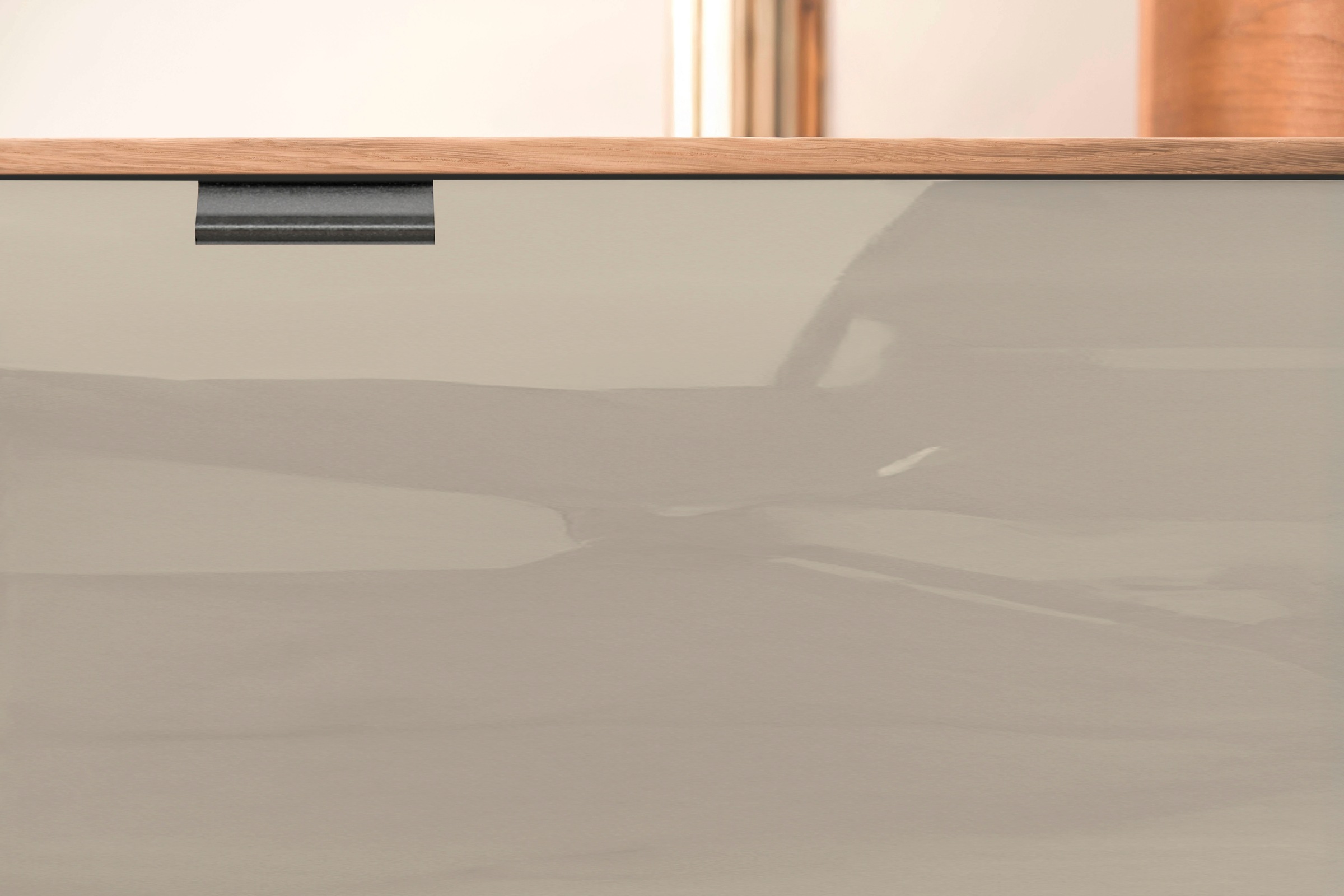 WIEMANN Kombikommode »Cardiff Sideboard, Wäscheschrank, teilmassiv Bianco-Eiche, Schubladen« Kommode 141x86x43 cm, braun, mit Dämpfung, MADE IN GERMANY,  verschiedenen Ausführungen, inklusive Einlegeböden