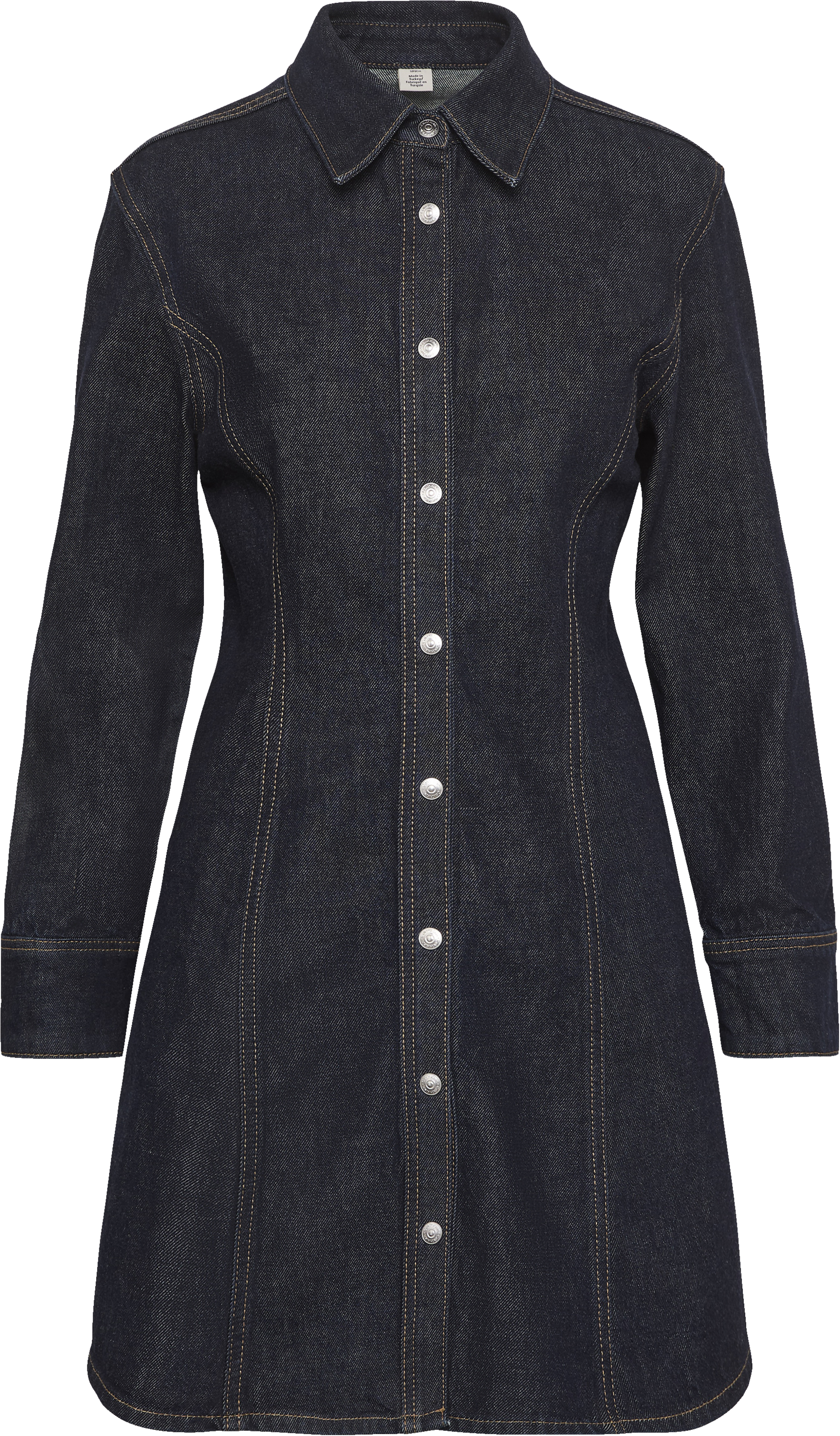 Calvin Klein Jeans Robe en jean Regular fit mit Rundhalsausschnitt