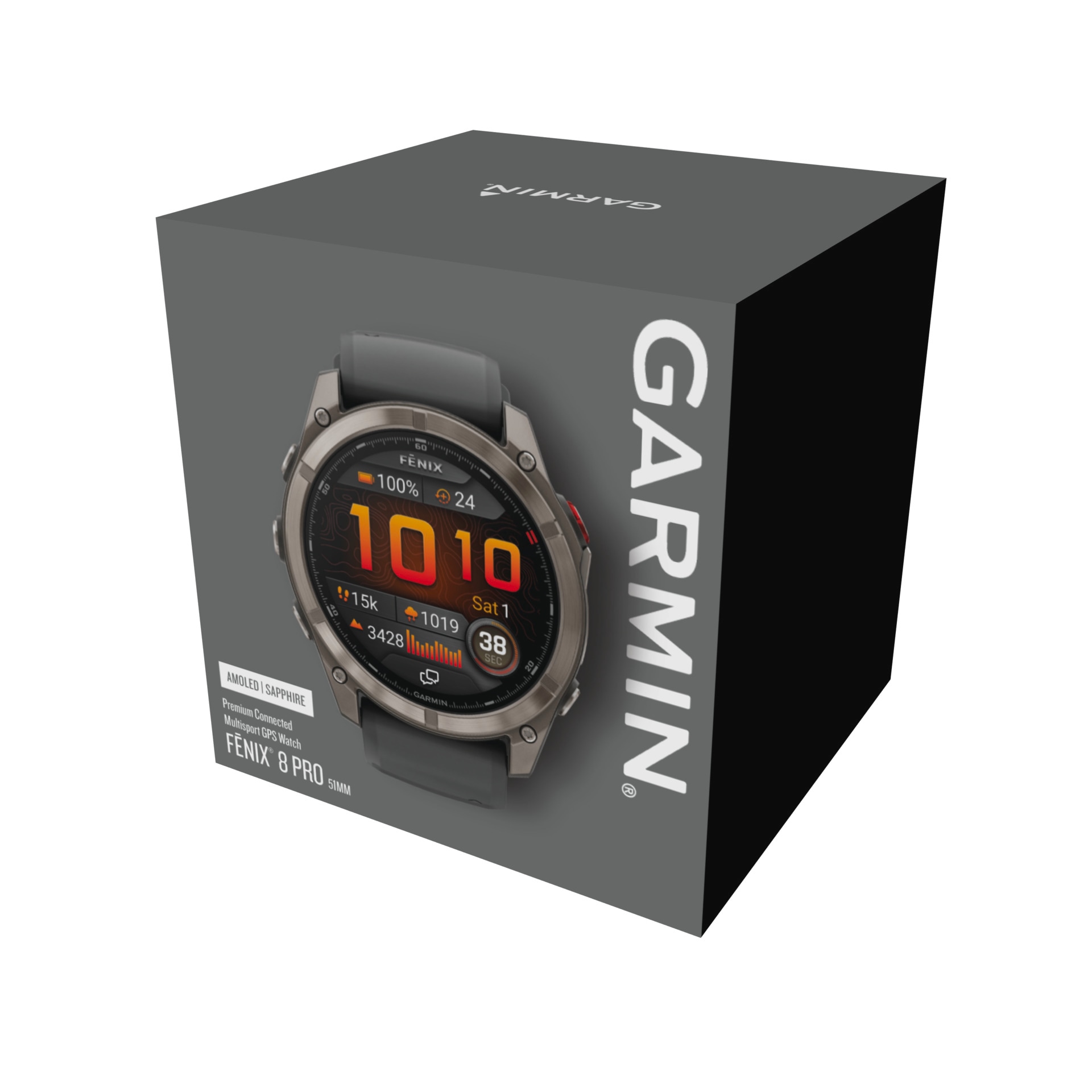 Garmin Smartwatch »FENIX 8 Pro - 51 mm smarte Premium Multisport GPS-Uhr« (3,556 cm / 1,4 ″)