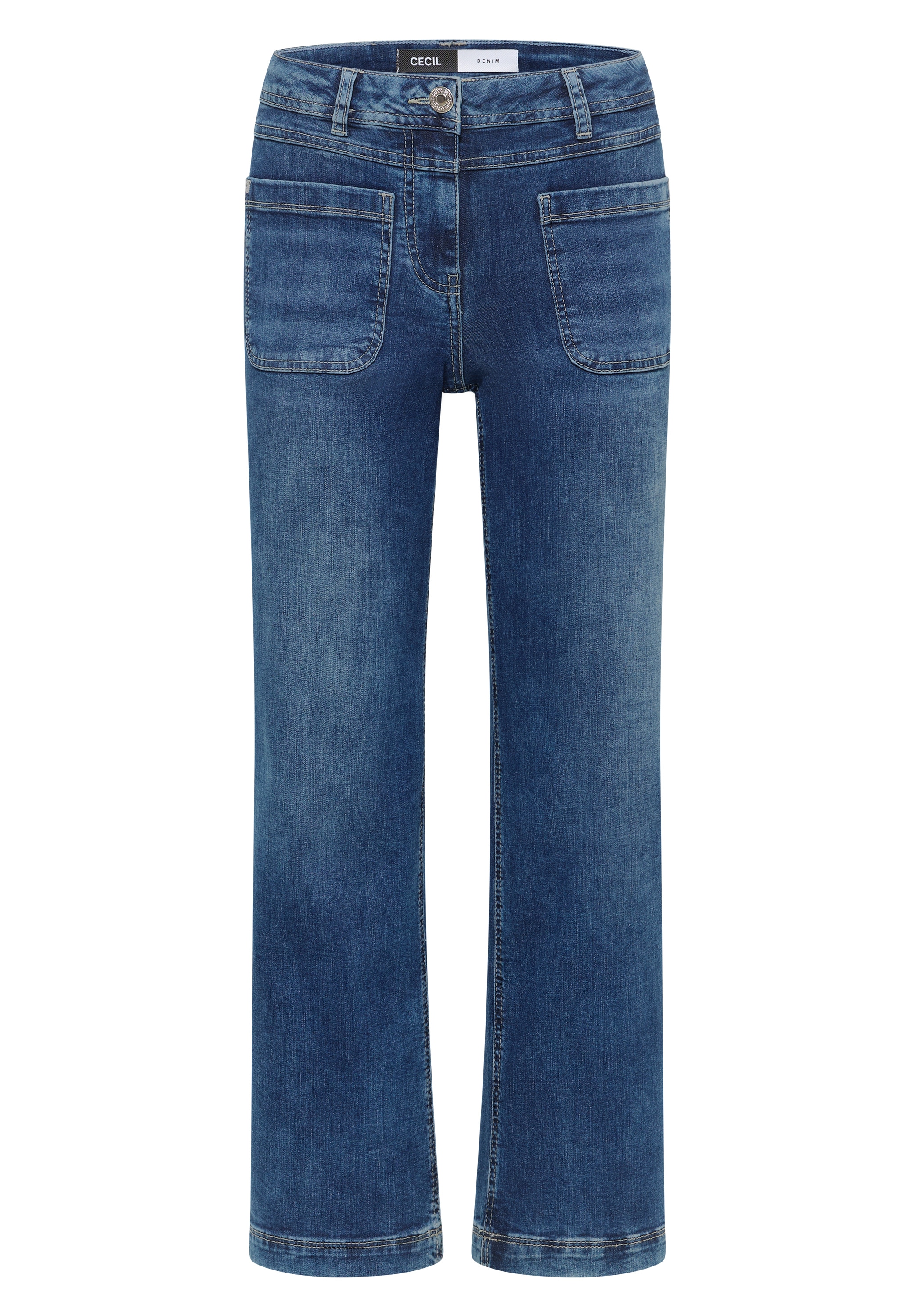 Cecil Loose-fit-Jeans »Style NEELE« Wide Leg Patch Pocket Jeans